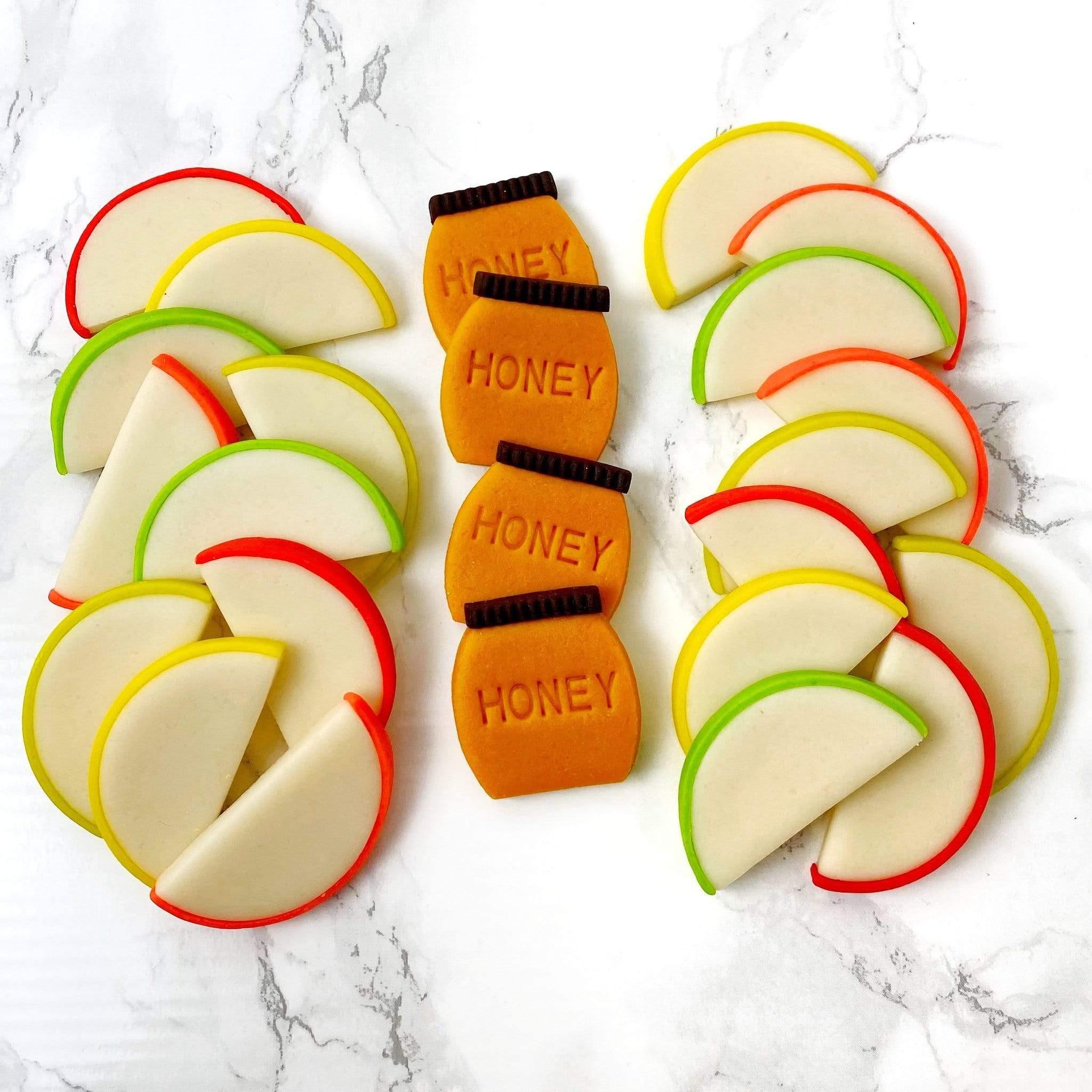 Marzipan Rosh Hashanah Apples & Honey Platter、mySite、topwebapps