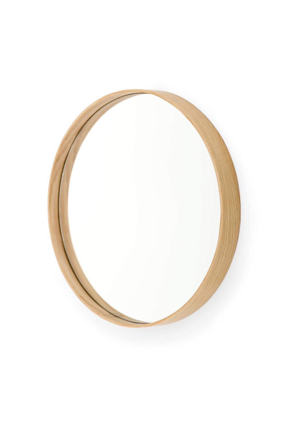 Oak Wooden Round Wall Mirror | Wireworks Glance 310、mySite、neckold