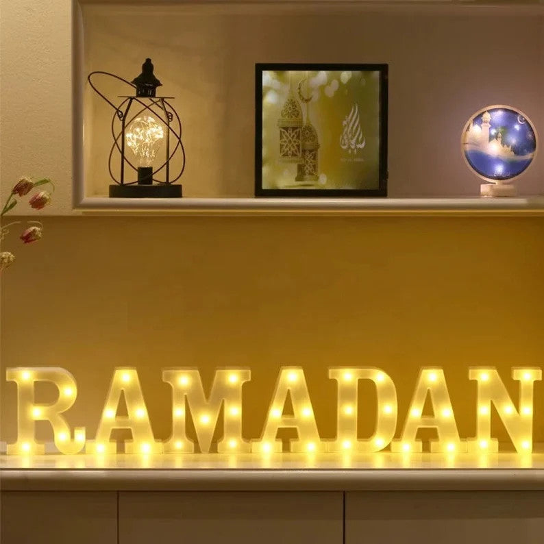 Ramadan LED Letters (white)、mySite、topwebapps