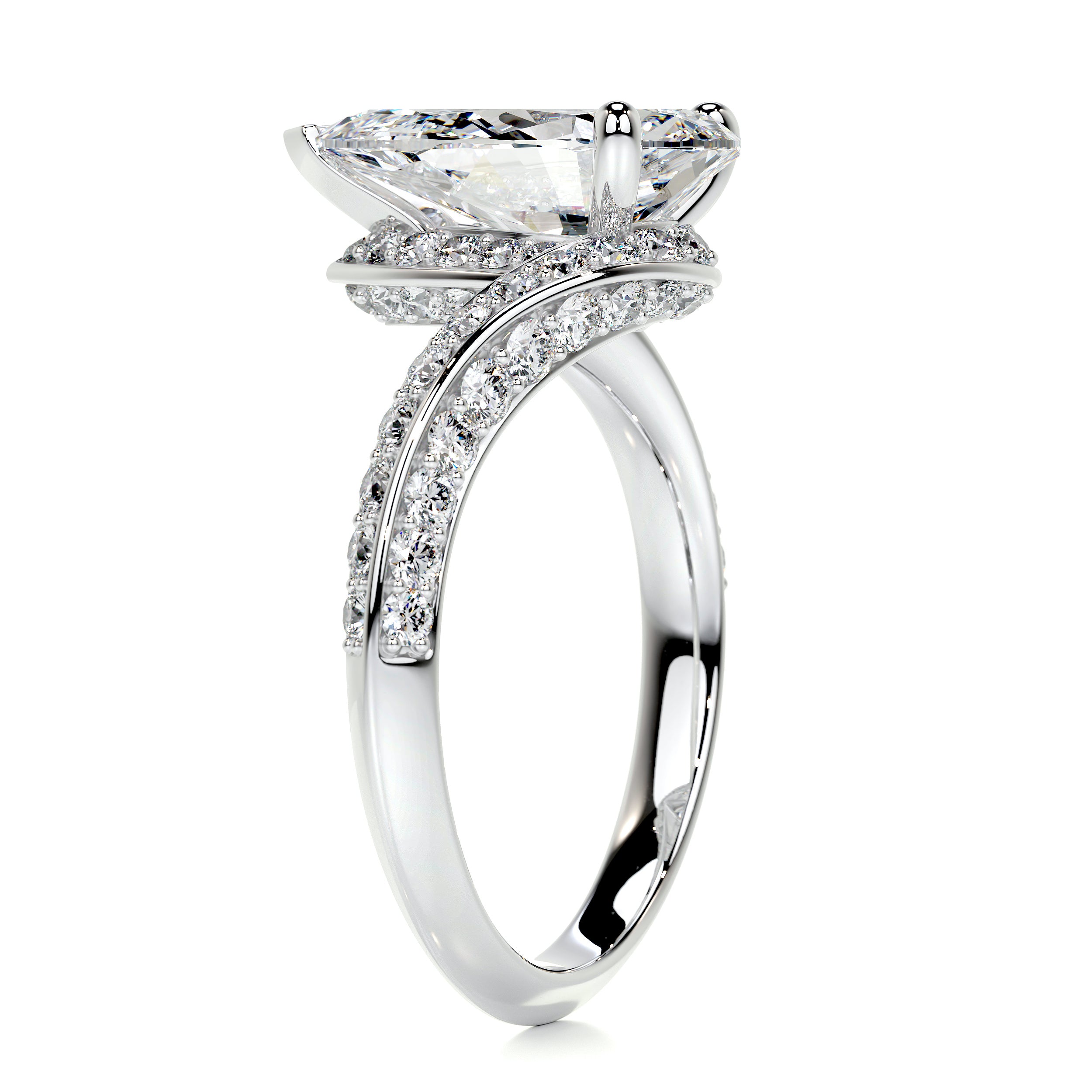 Sabrina Diamond Engagement Ring -18K White Gold、mySite、hinf8tx79