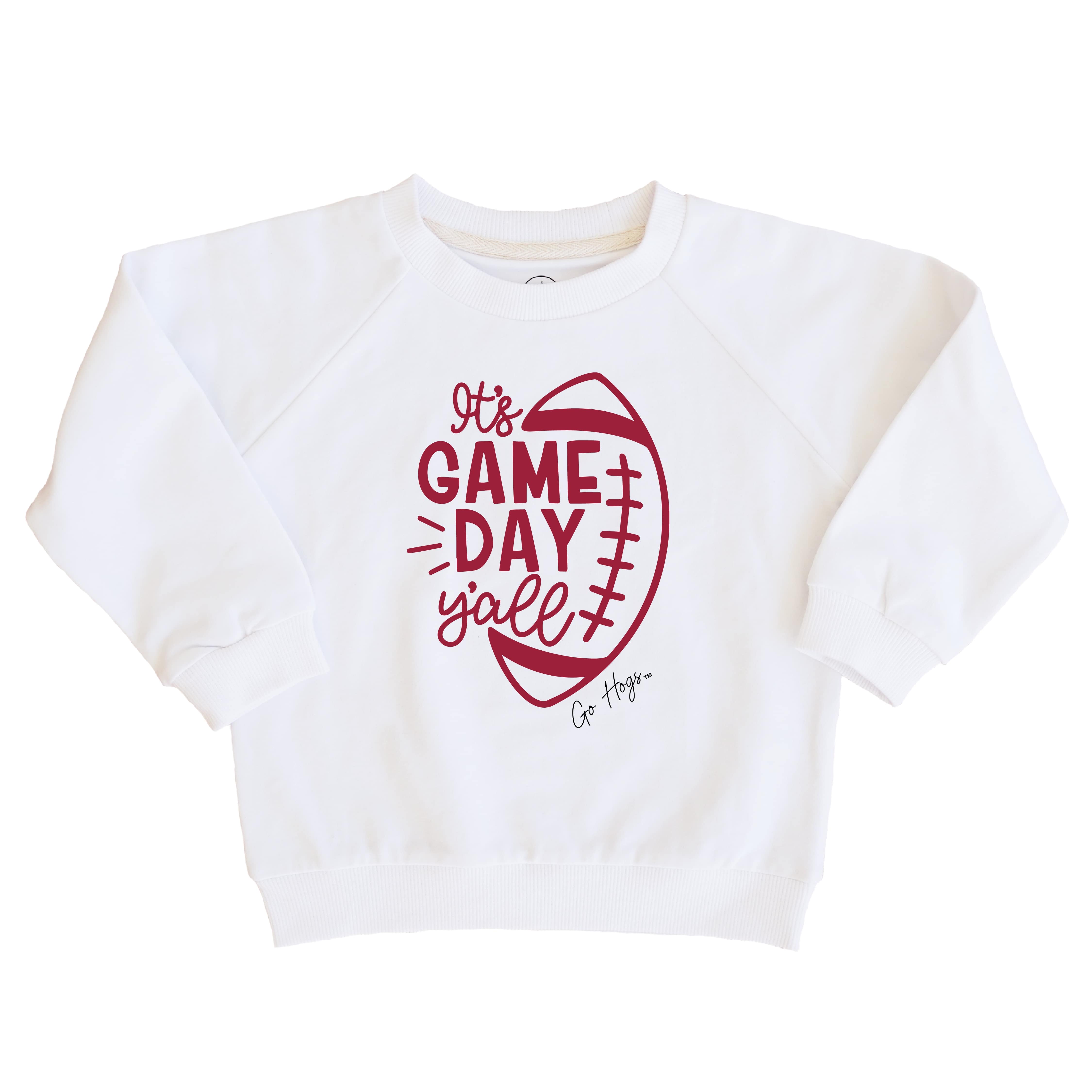  University of Arkansas | Football & Bows Kids Graphic Sweatshirts、mySite、layawaytickets