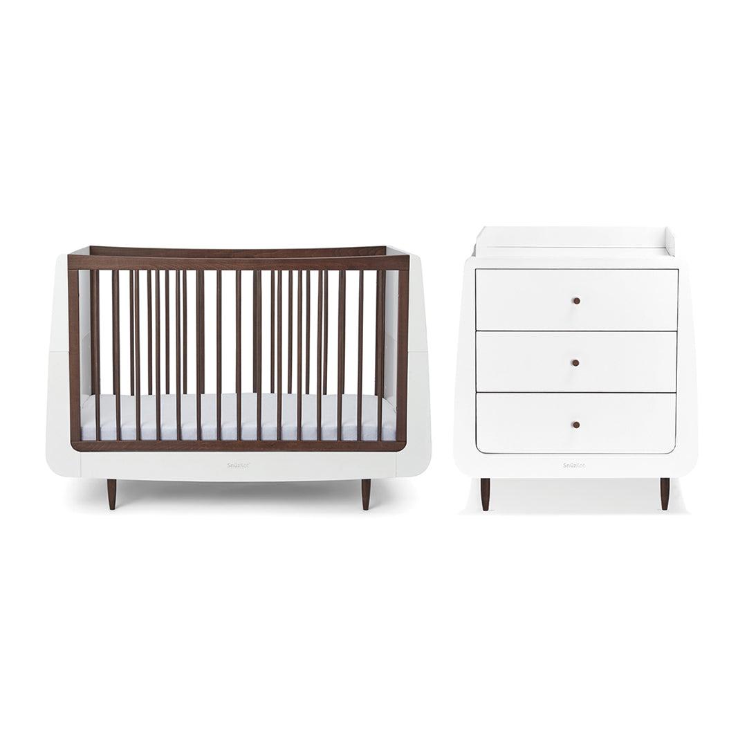  SnuzKot 2 Piece Nursery Furniture Set - The Natural Edit - Ebony、mySite、merchandisen