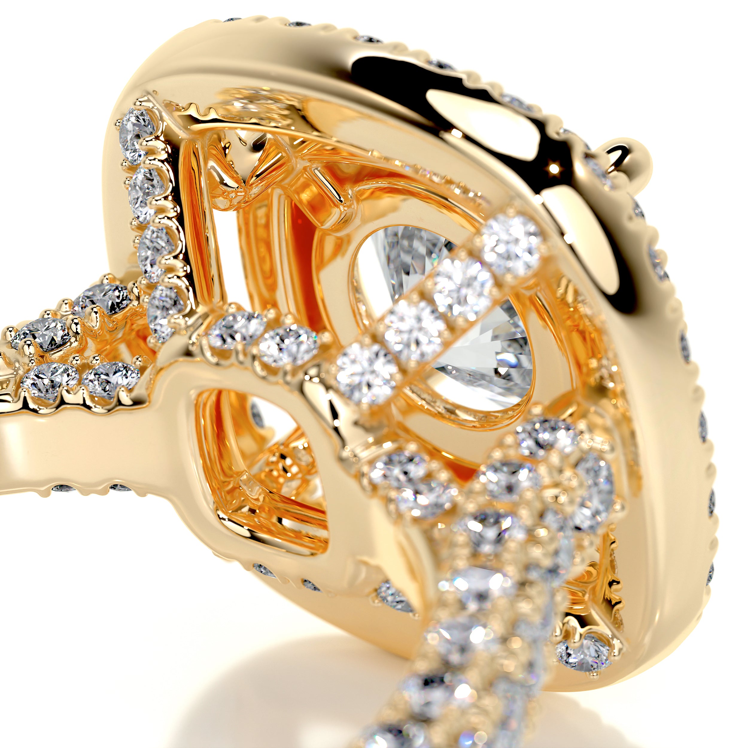 Carmen Diamond Engagement Ring -18K Yellow Gold、mySite、hinf8tx79