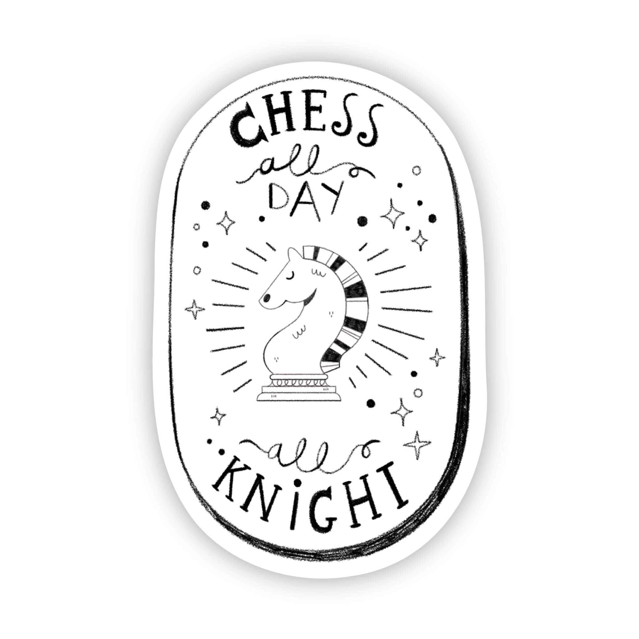  Chess All Day All Night Cute Sticker、mySite、ghnorth