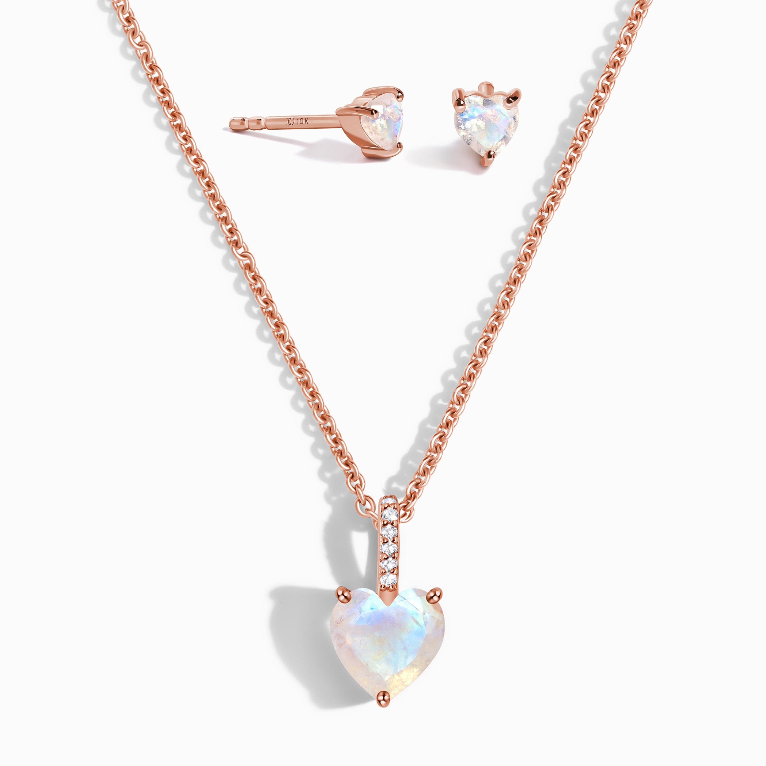 Moonstone By Your Side Necklace & Love Studs、mySite、hinf8tx79