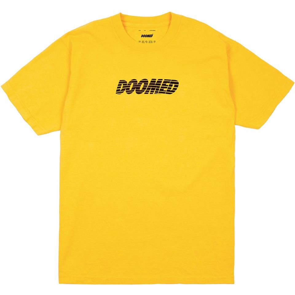  Doomed Cracked T-Shirt - Yellow、mySite、merchandisen