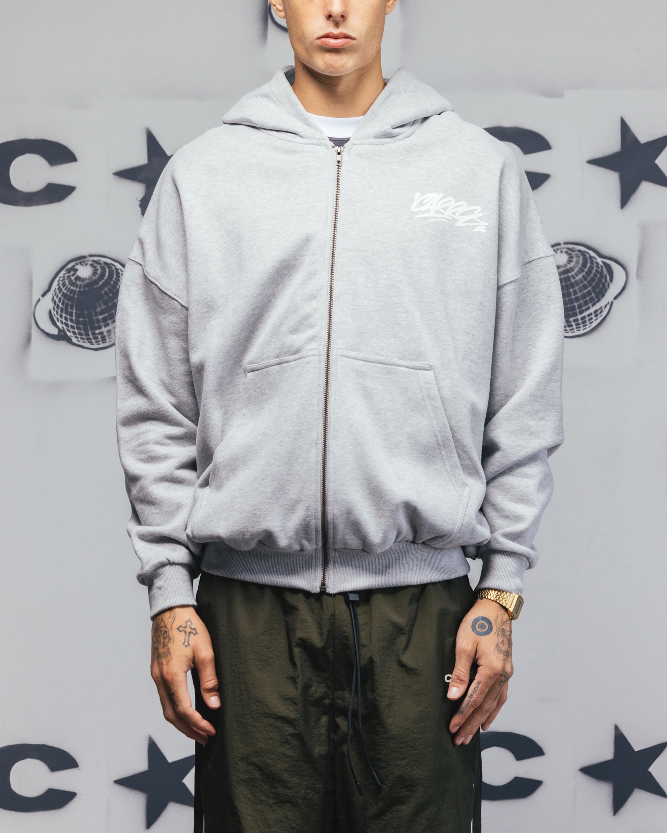 Carre Always & Forever Zip Hoodie Grey Marle、mySite、zt4zffjzw