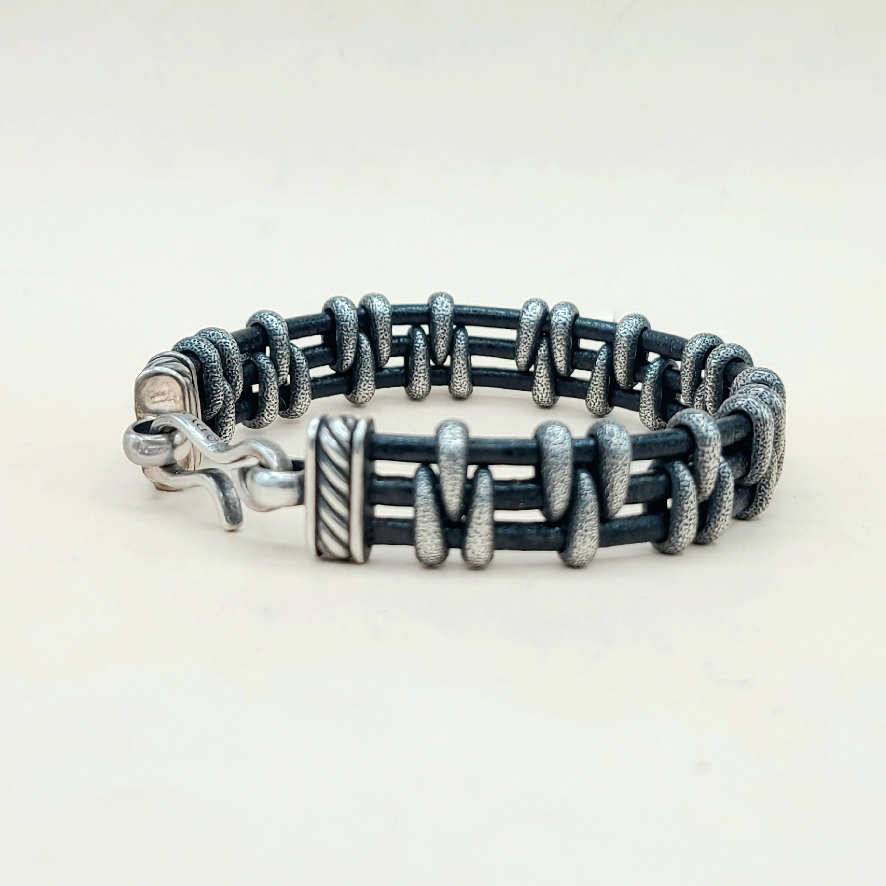 David Yurman Cable Station Bracelet 14mm Strippled Design、mySite、hinf8tx79