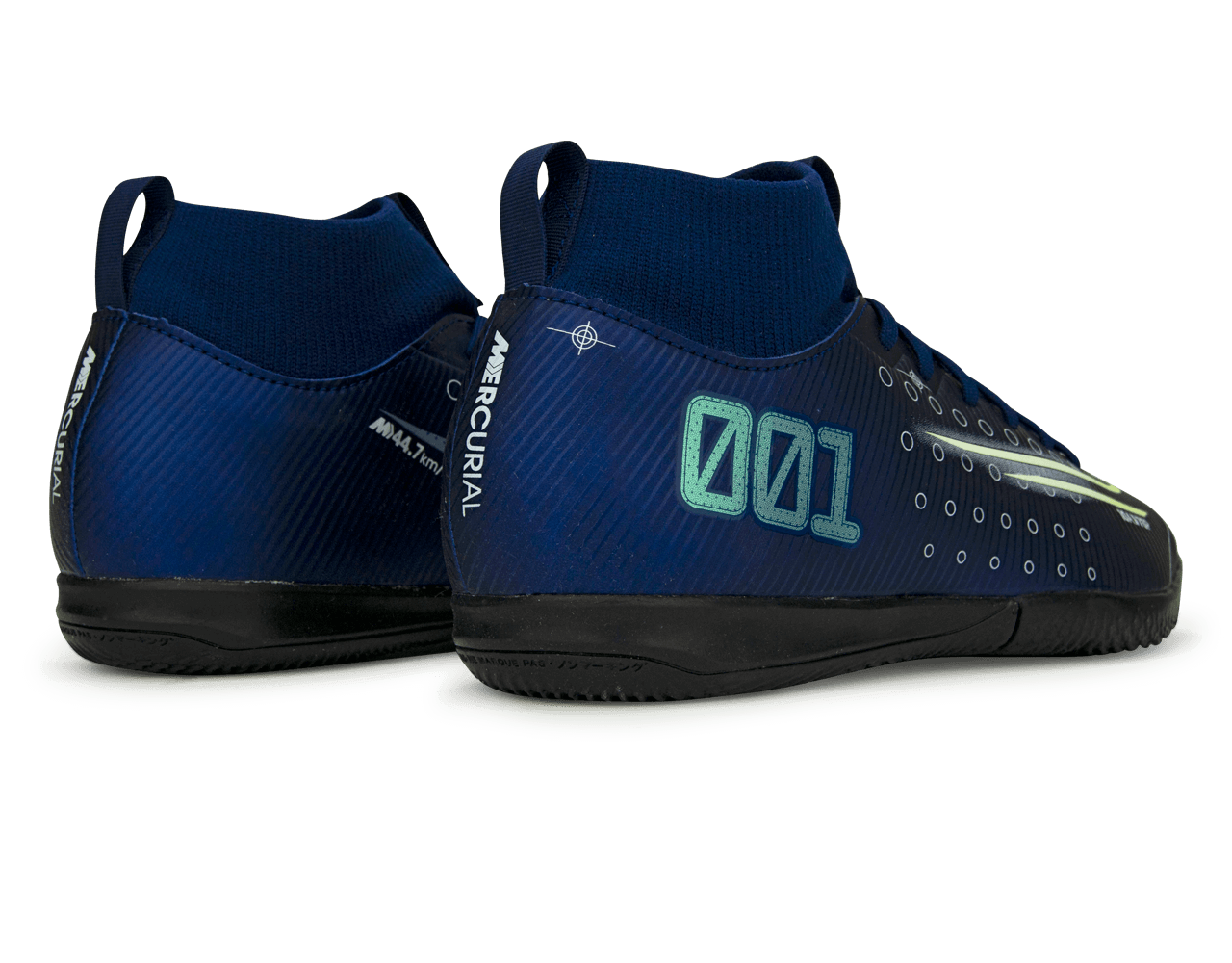 Nike Kids Mercurial Superfly 7 Academy MDS Indoor Soccer Shoes Blue Void/Barely Volt/White、mySite、bottomscart