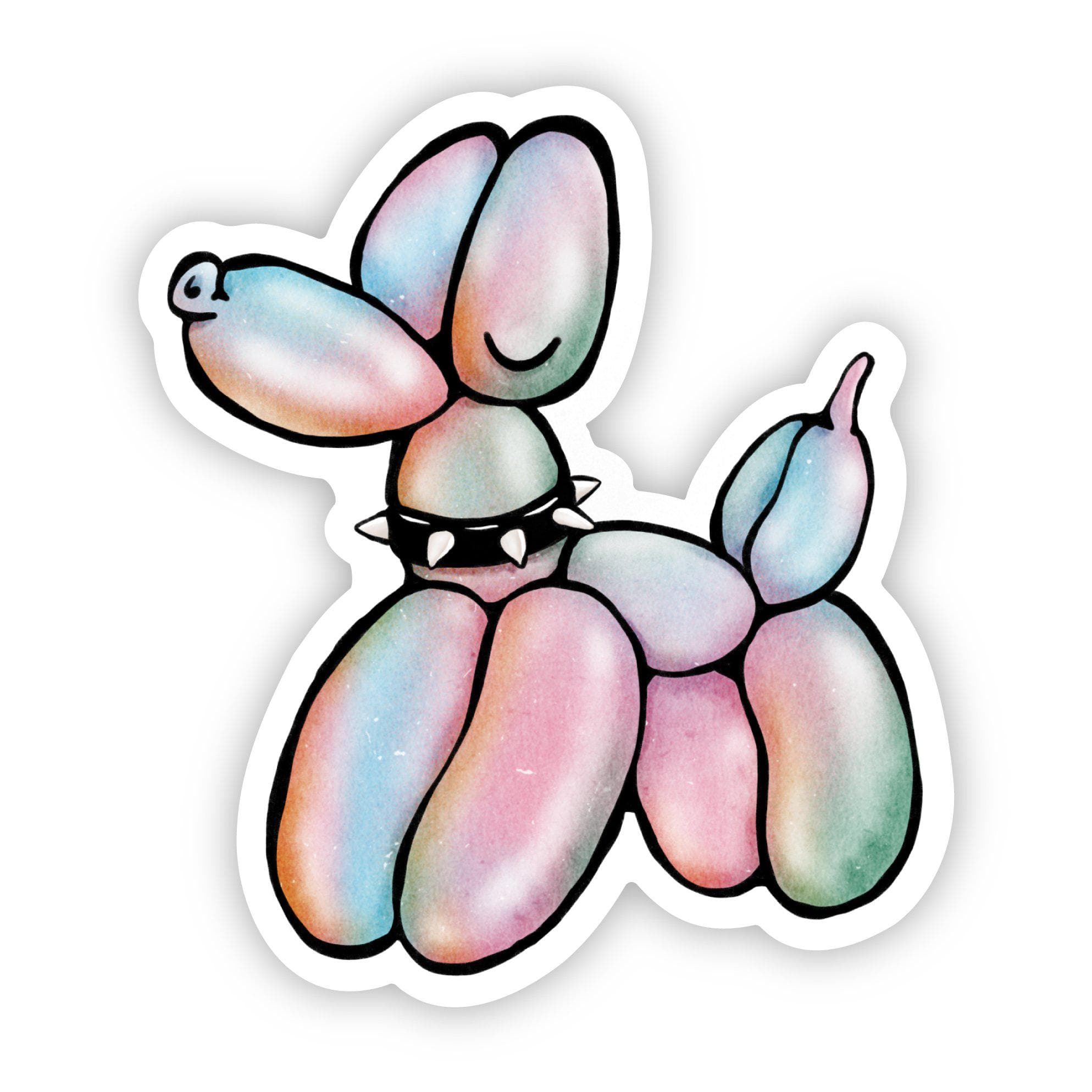  Balloon Dog Multicolor Sticker、mySite、elrpsem3k