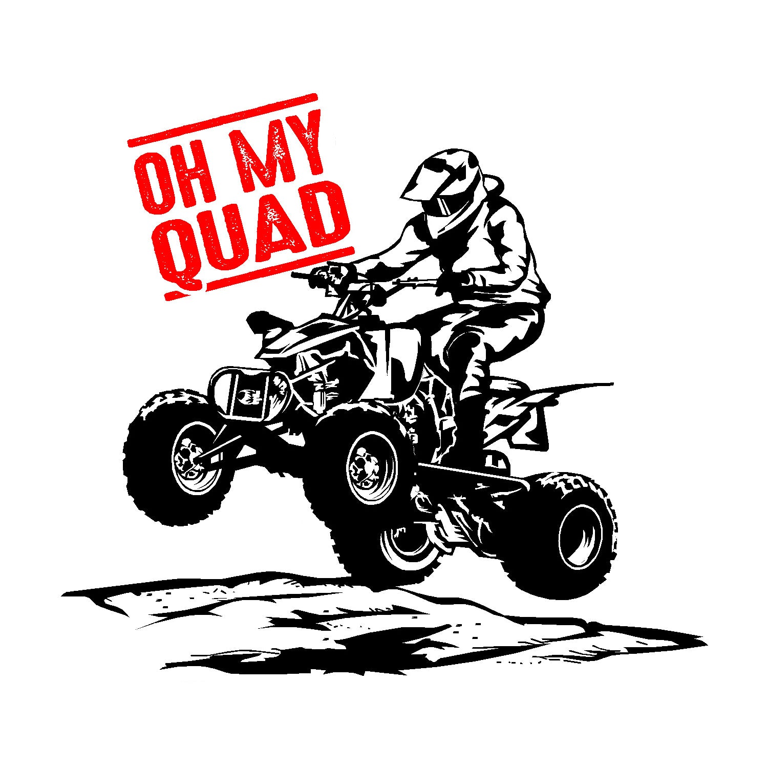  Oh My Quad Vinyl Sticker Decal、mySite、ghnorth