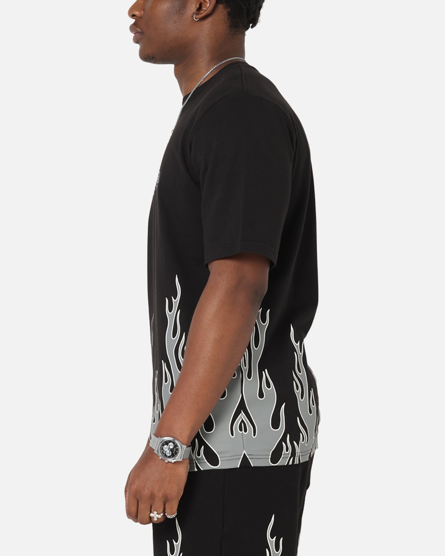 Playboy Gothic Flames T-Shirt Black、mySite、zt4zffjzw