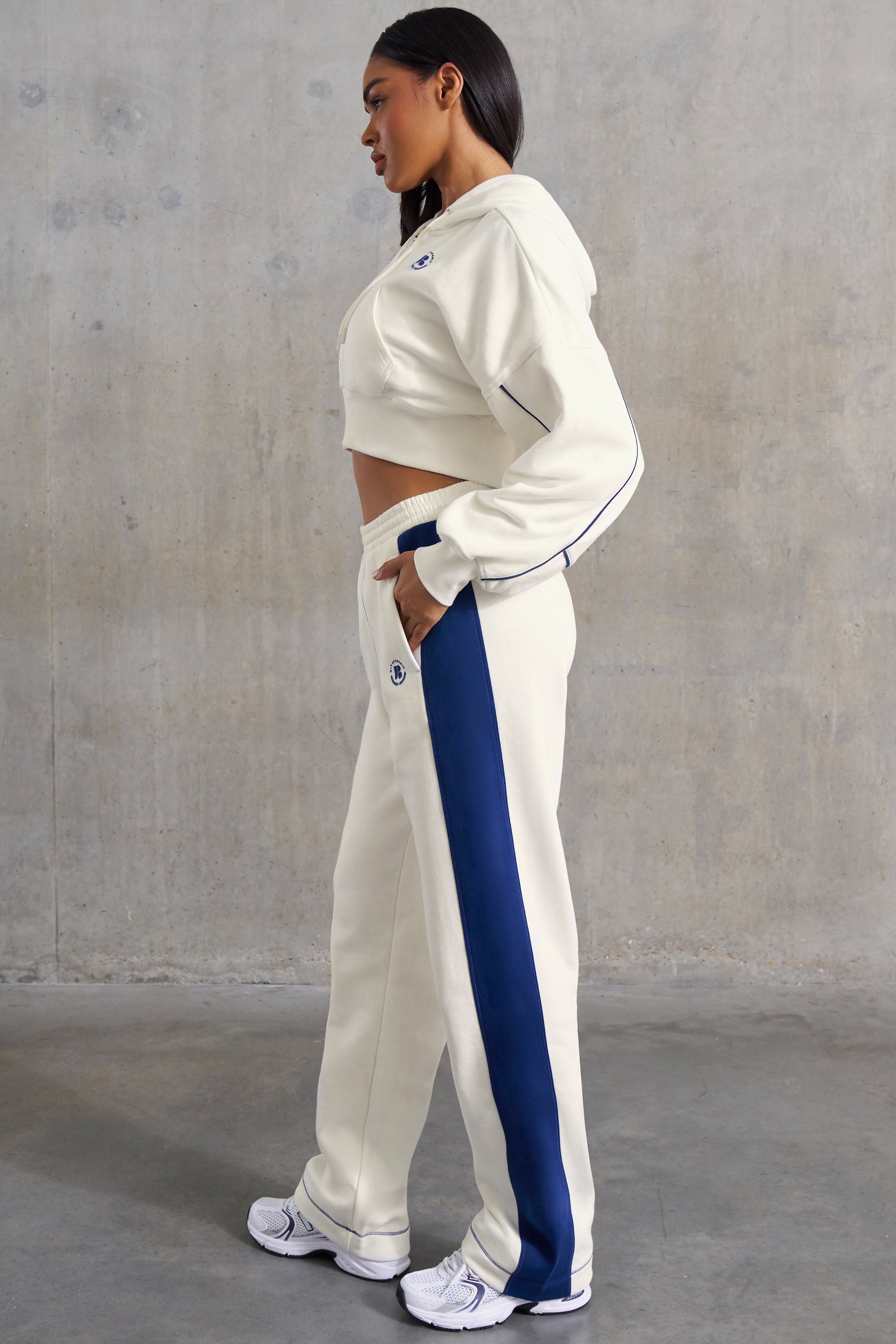 Wide Leg Sweatpants in White、mySite、solidvoid