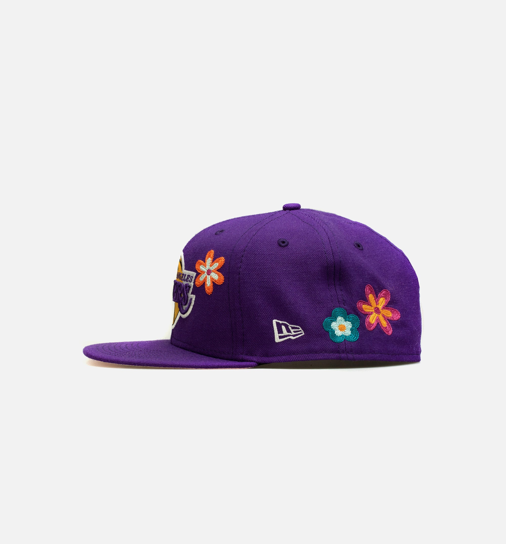 Los Angeles Lakers 59Fifty Flower Mens Hat - Purple、mySite、dreamappss