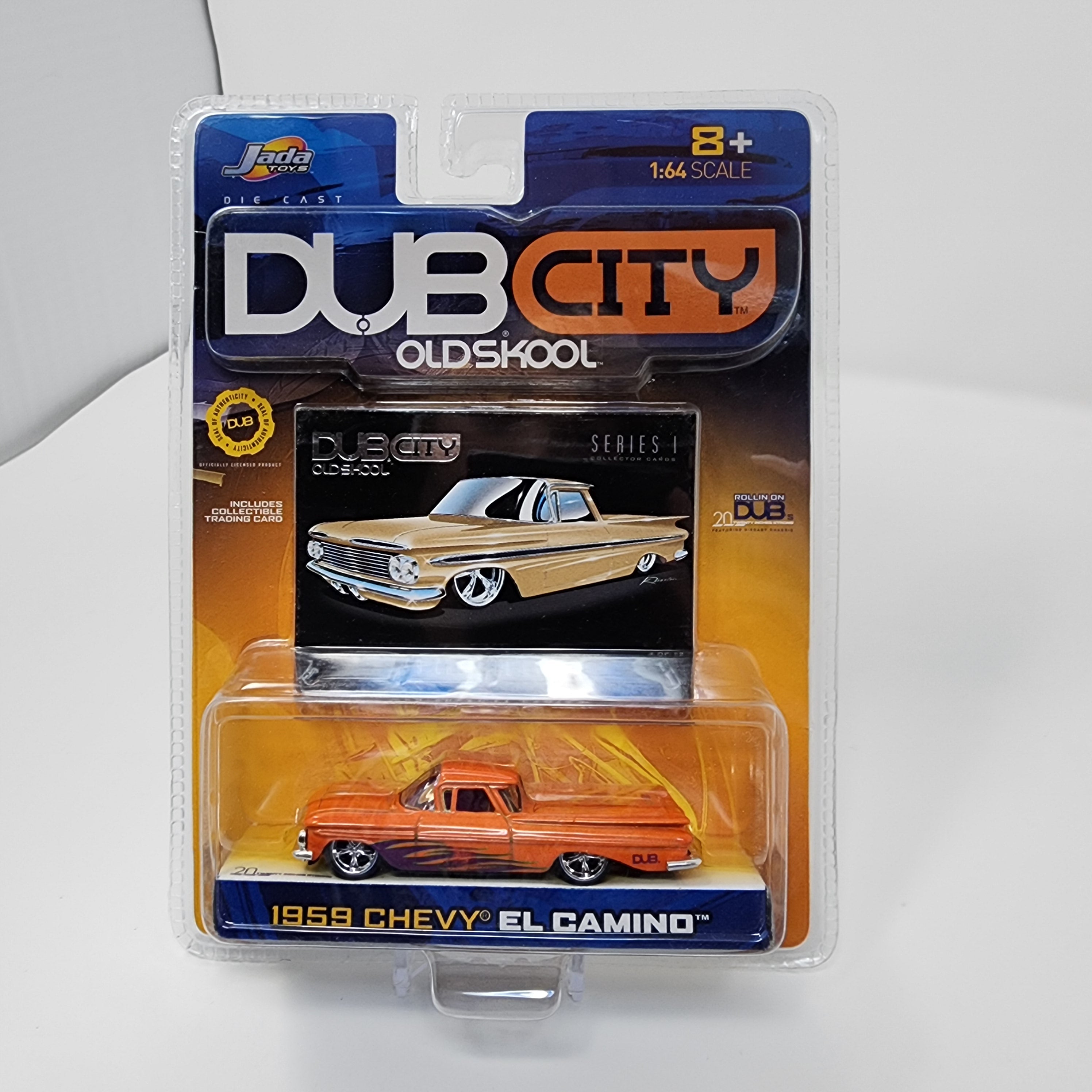 1959 Chevy El Camino * Orange * Jada Toys 1:64 Scale Dub City Oldskool、mySite、hgirdovlk