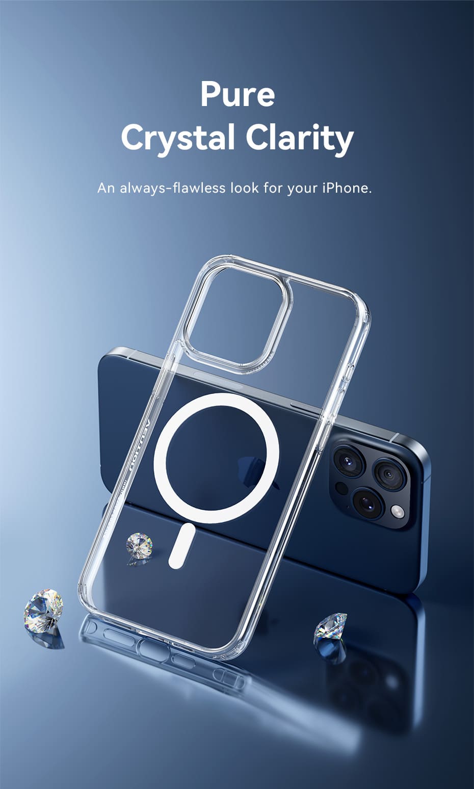 Concise Impact Case for iPhone 13 with MagSafe Transparent