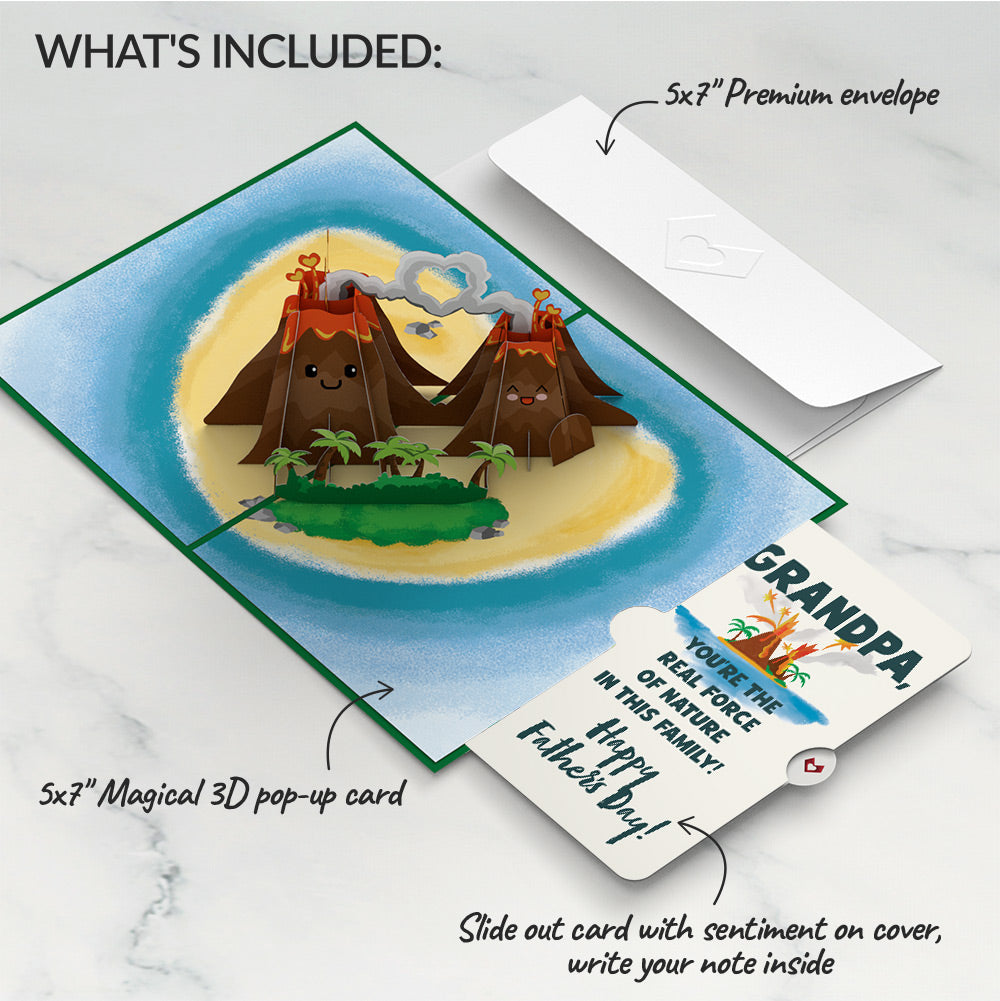 I Lava You Father's Day Pop-Up Card and Sentiment Set for Grandpa、mySite、solidvoid