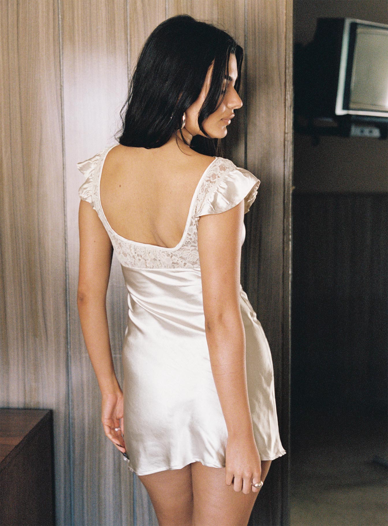 Ever After Mini Dress Cream、mySite、solidvoid