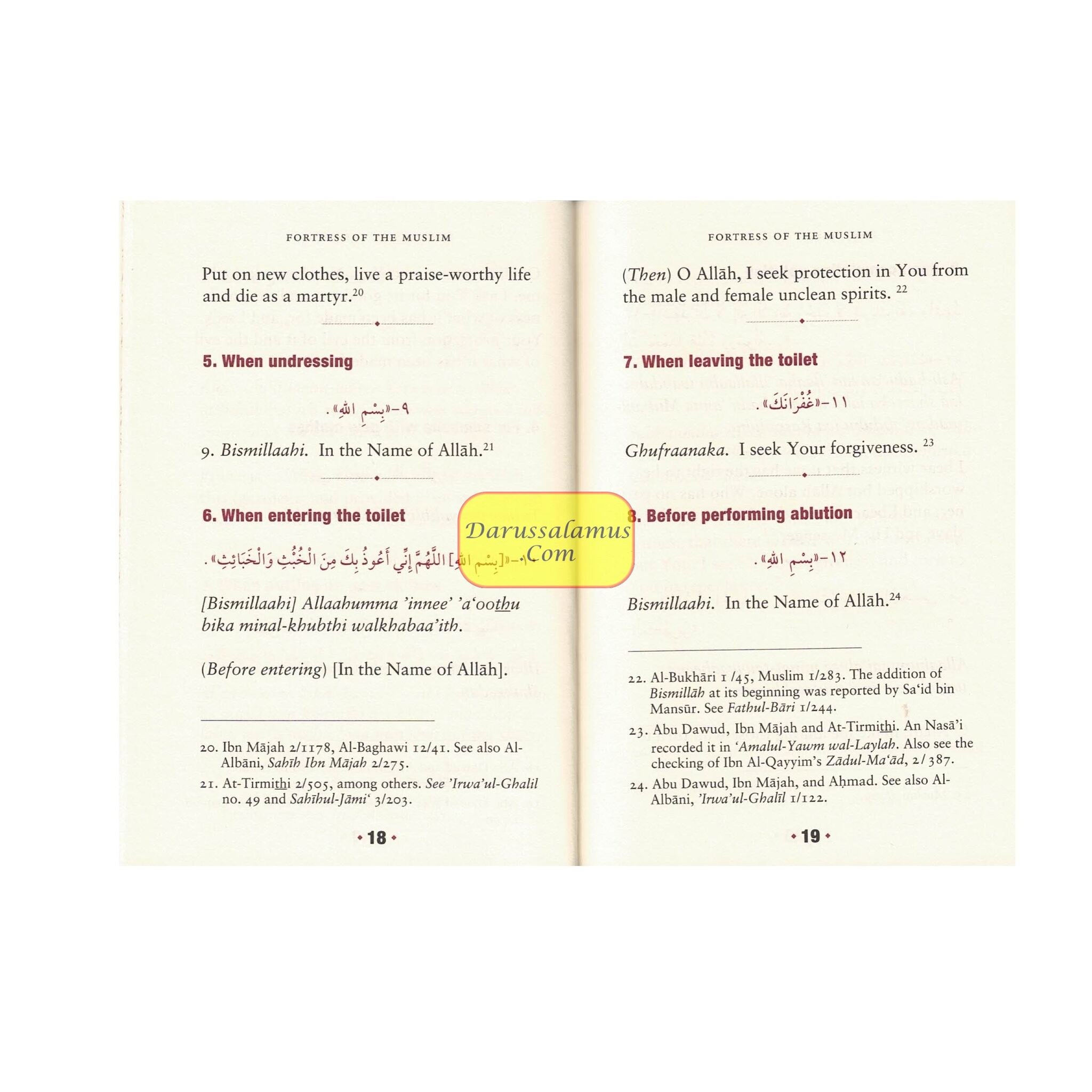 Fortress Of The Muslim(Pocket Size),Du'a from the Qur'an and Sunnah By Shaykh Said bin Ali al-Qahtani、mySite、topwebapps