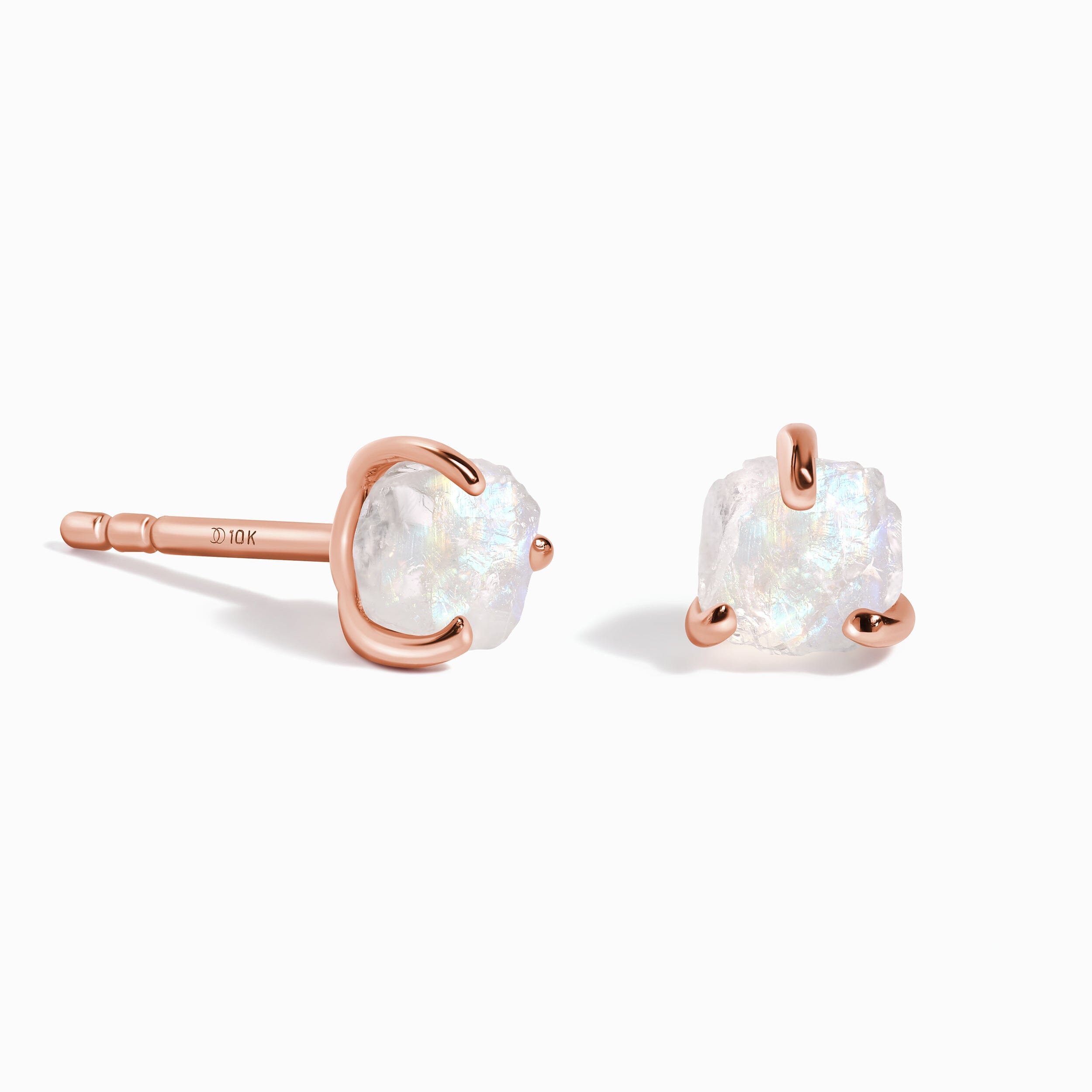 Raw Moonstone Earrings - Unique、mySite、hinf8tx79