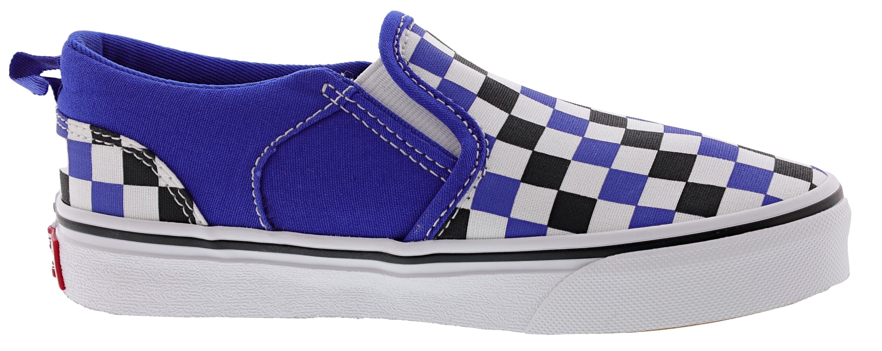 Vans Kid's Asher Checkerboard Slip On Sneakers、mySite、dreamappss