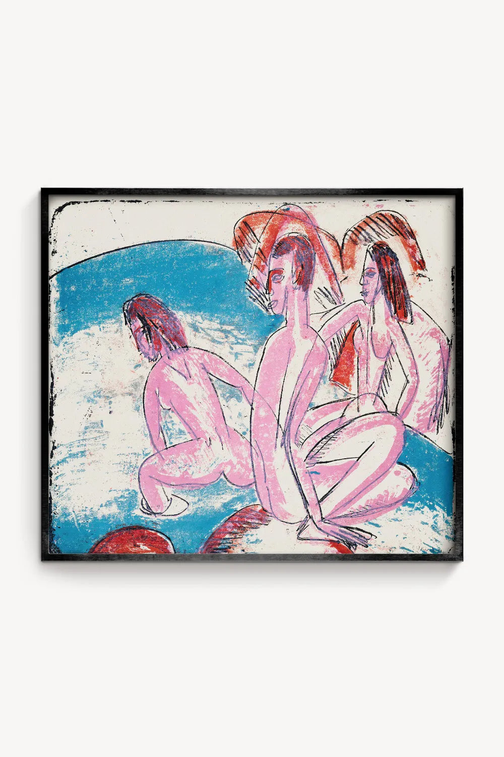 Three Bathers by Stones Art Print、mySite、gigharbornorthrealestate