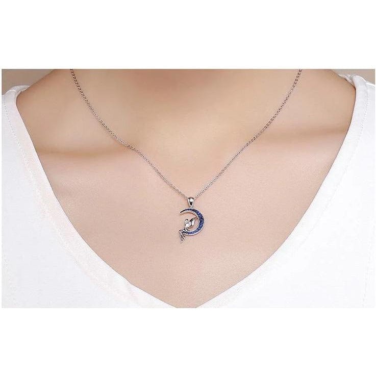 Fairy with Moon & Stars Jewelry in Sterling Silver, Ring and Necklace、mySite、g9winljtr