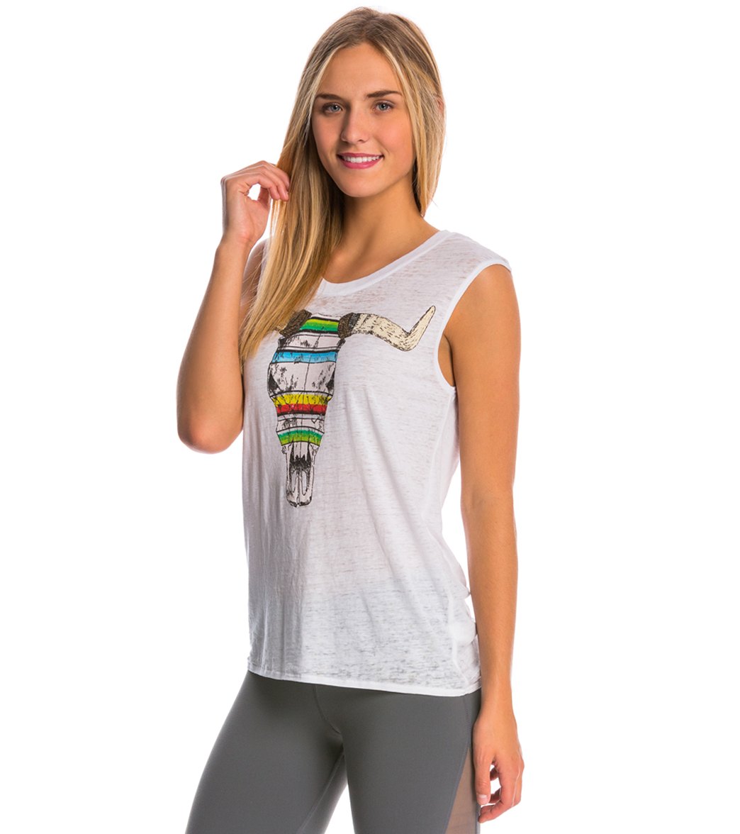 Chaser Blanket Cowskull Muscle Tee、mySite、noshort