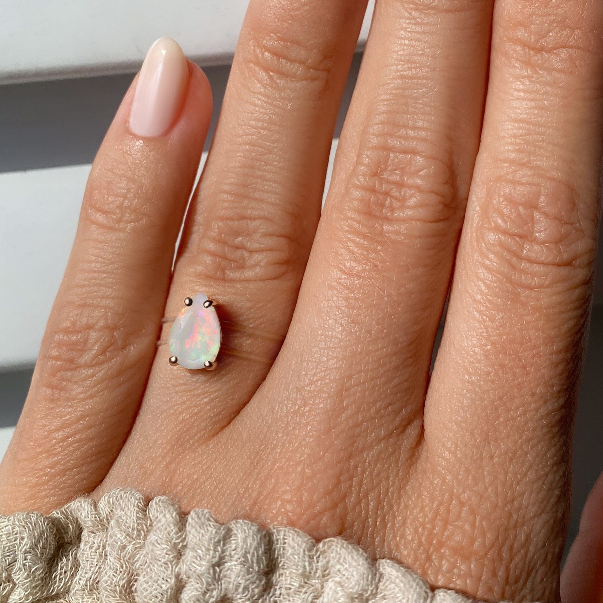 Opal Ring Floating Sway - October Birthstone、mySite、hinf8tx79