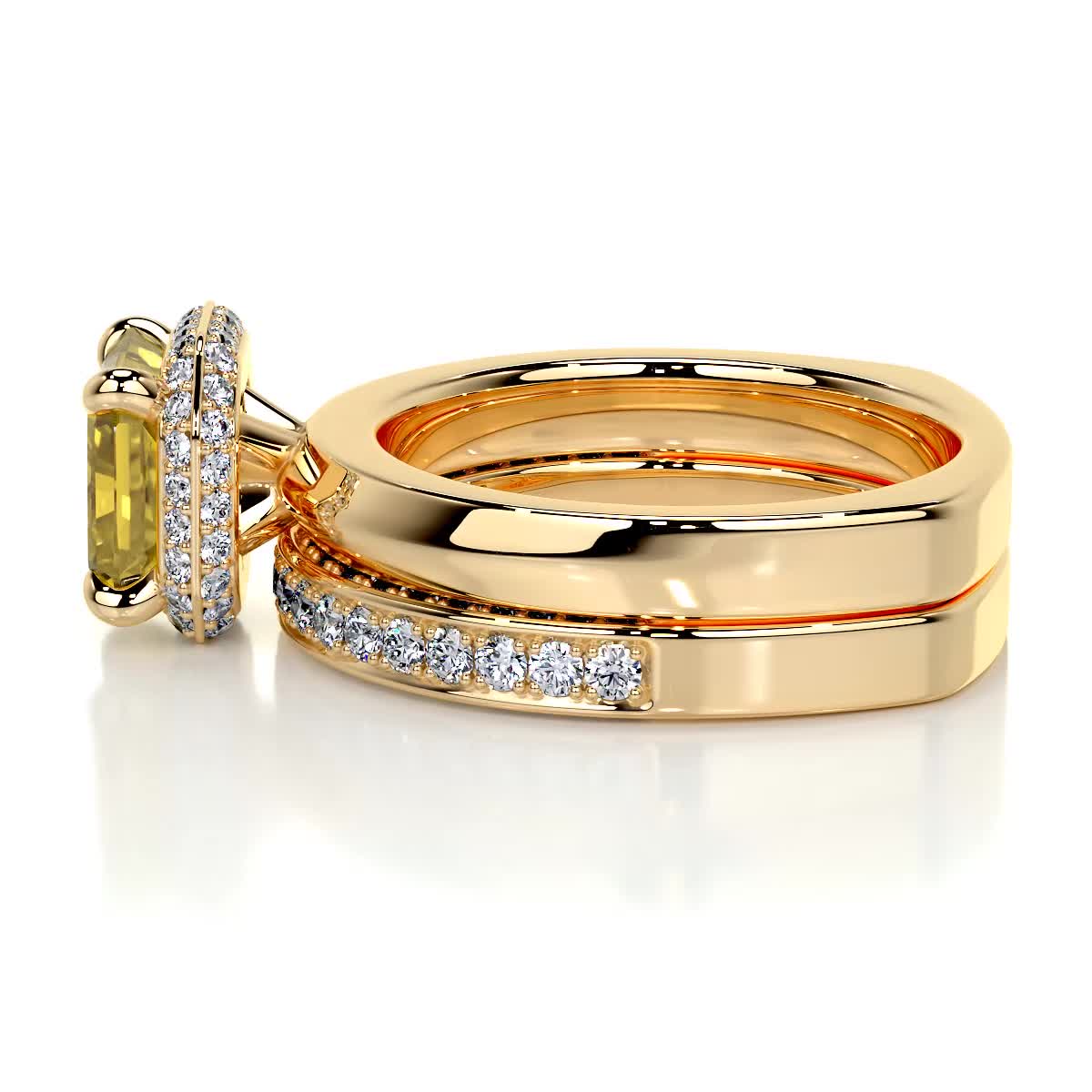 Zuri Diamond Bridal Set - 18K Yellow Gold、mySite、hinf8tx79