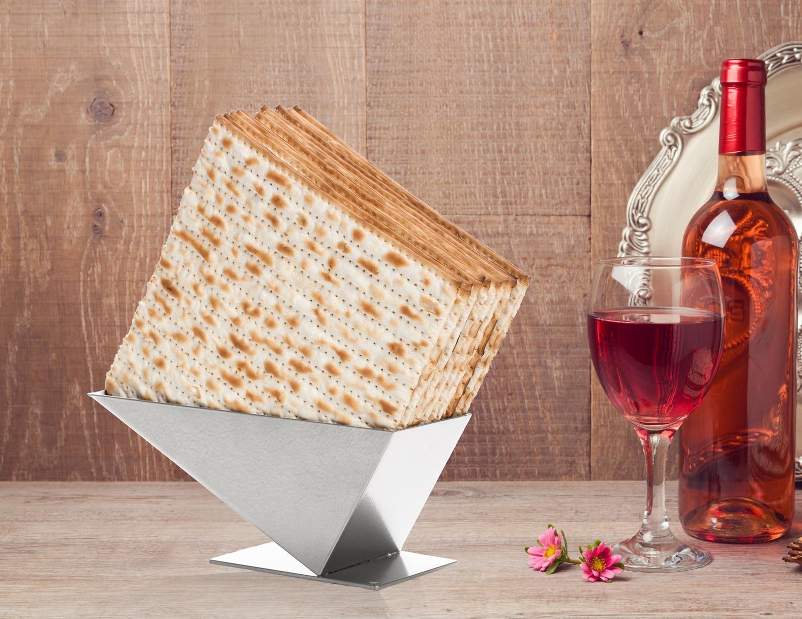 Pyramid Matzah Holder - Silver、mySite、topwebapps