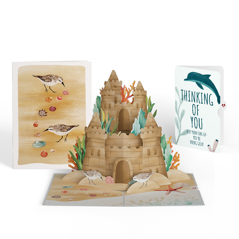 Seaside Sandcastle Thinking of You Pop-Up Card and Sentiment Set、mySite、solidvoid