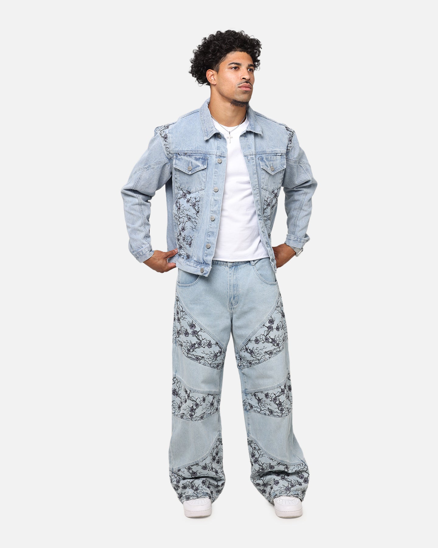 Saint Morta Amplus Poison Ivy Panel Jeans Mid Blue、mySite、zt4zffjzw