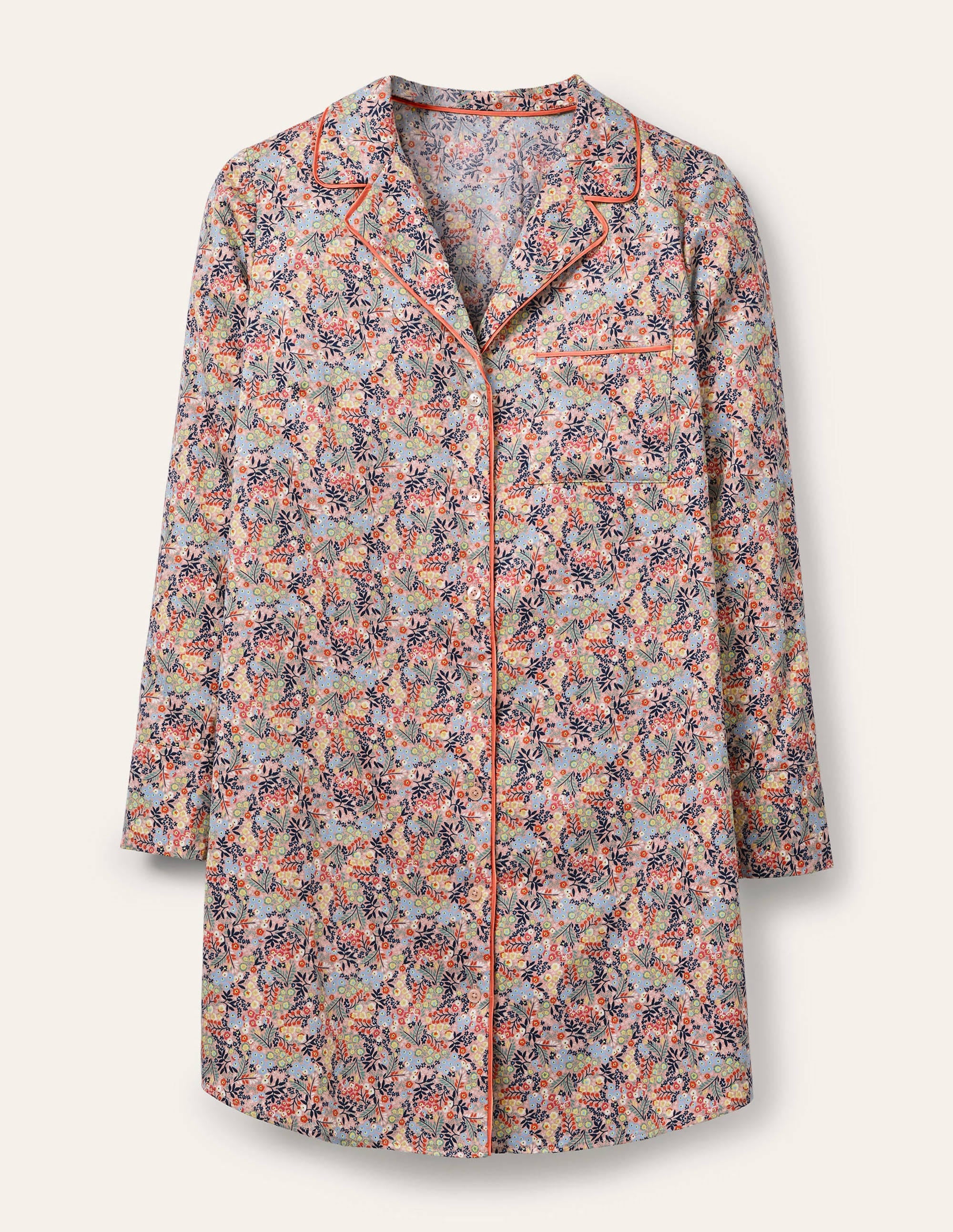  Janie Longline Pyjama Shirt-Milkshake, Enchanting Forest、mySite、ashleygrahame