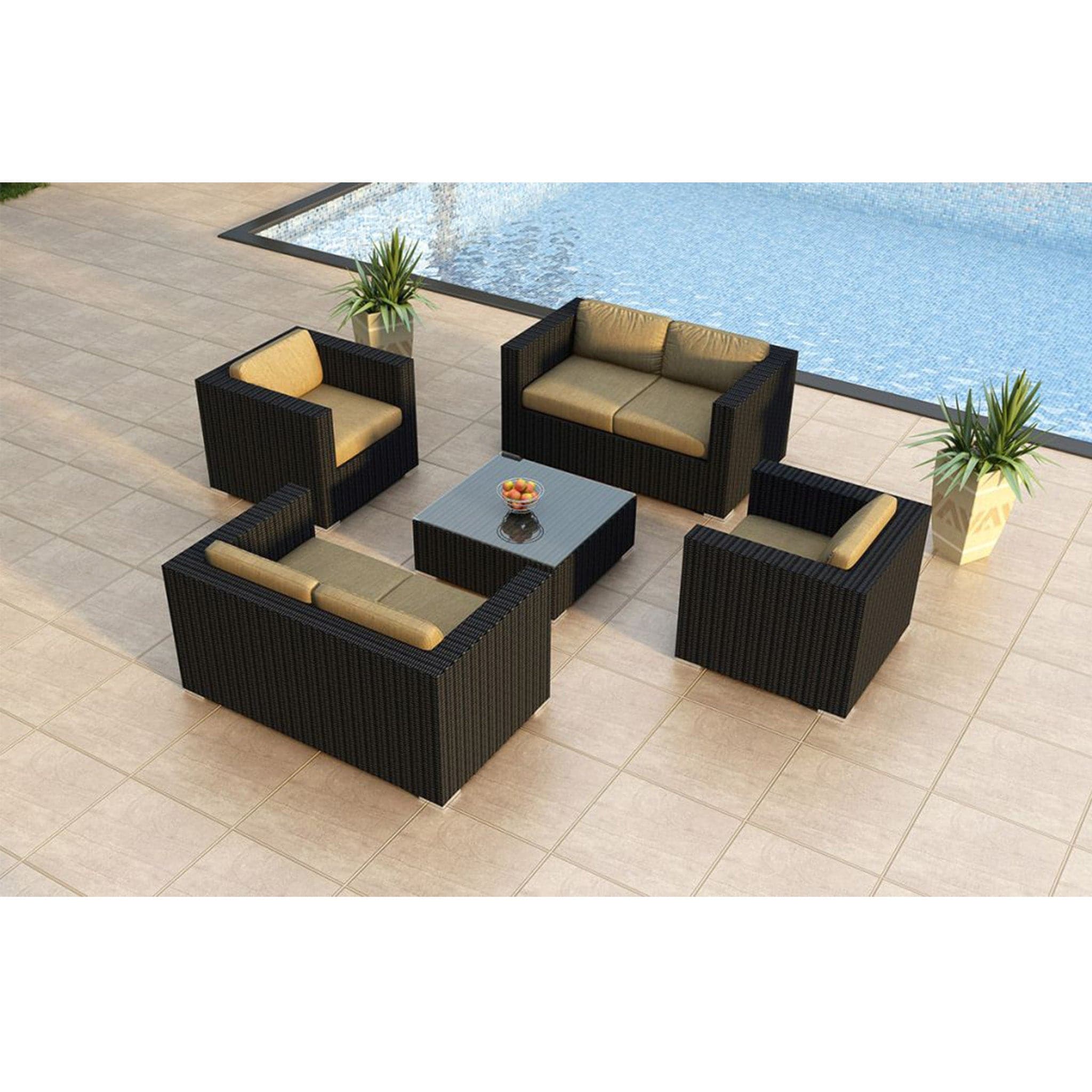 Urbana 5 Piece Double Loveseat Set、mySite、neckold