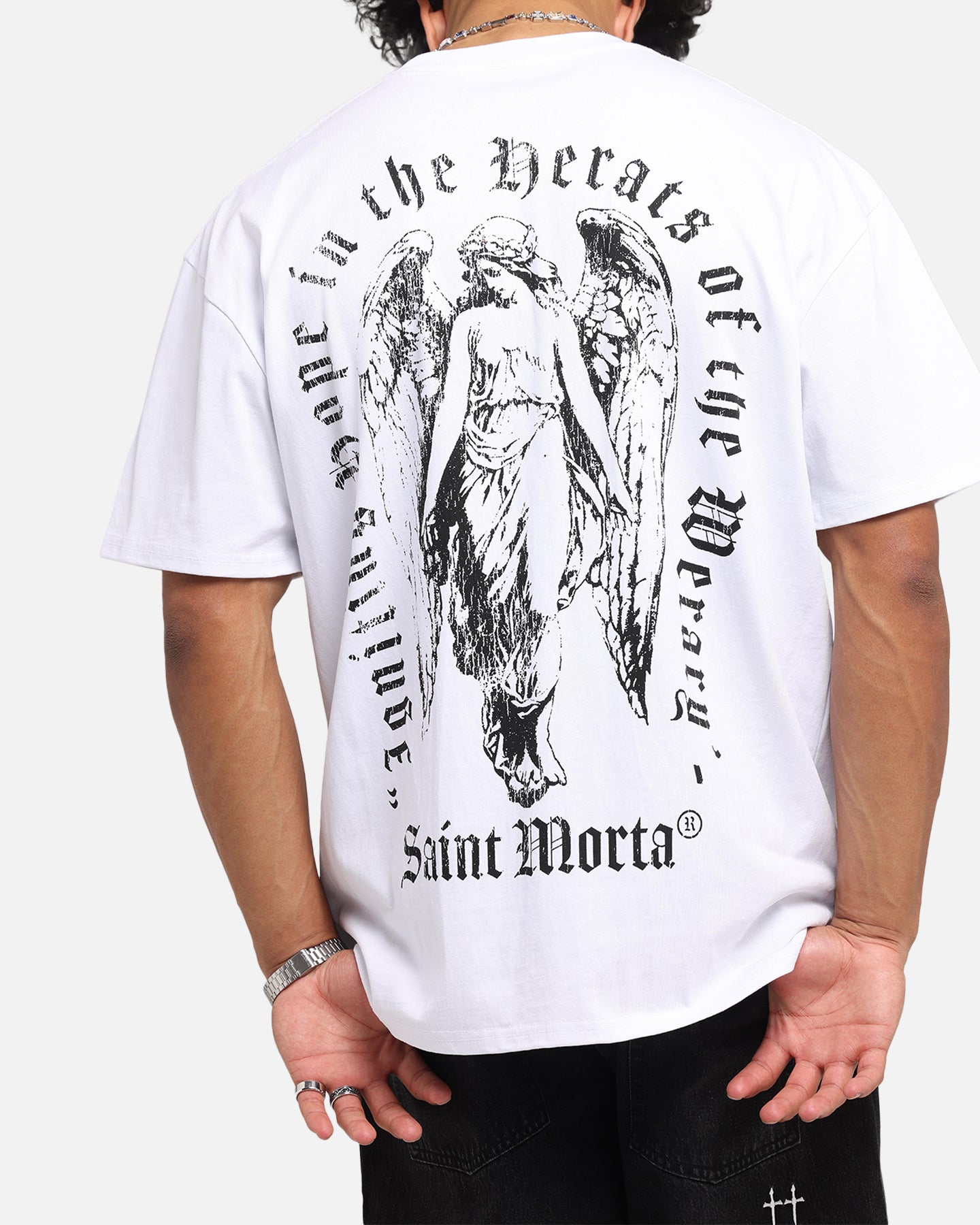 Saint Morta Weiry Hearts Boxy T-Shirt White、mySite、zt4zffjzw