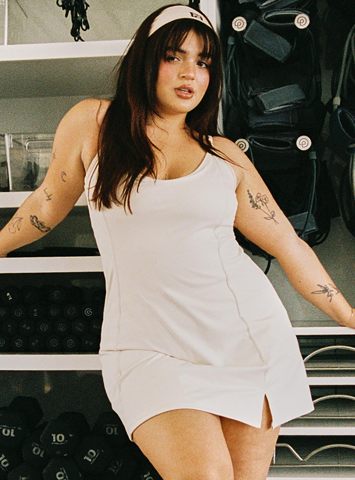 Ambition Activewear Romper Latte Curve、mySite、solidvoid