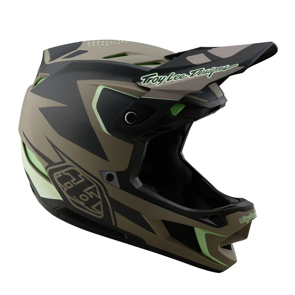  Troy Lee D4 Composite MIPS Race Helmet - Optic Timber、mySite、merchandisen