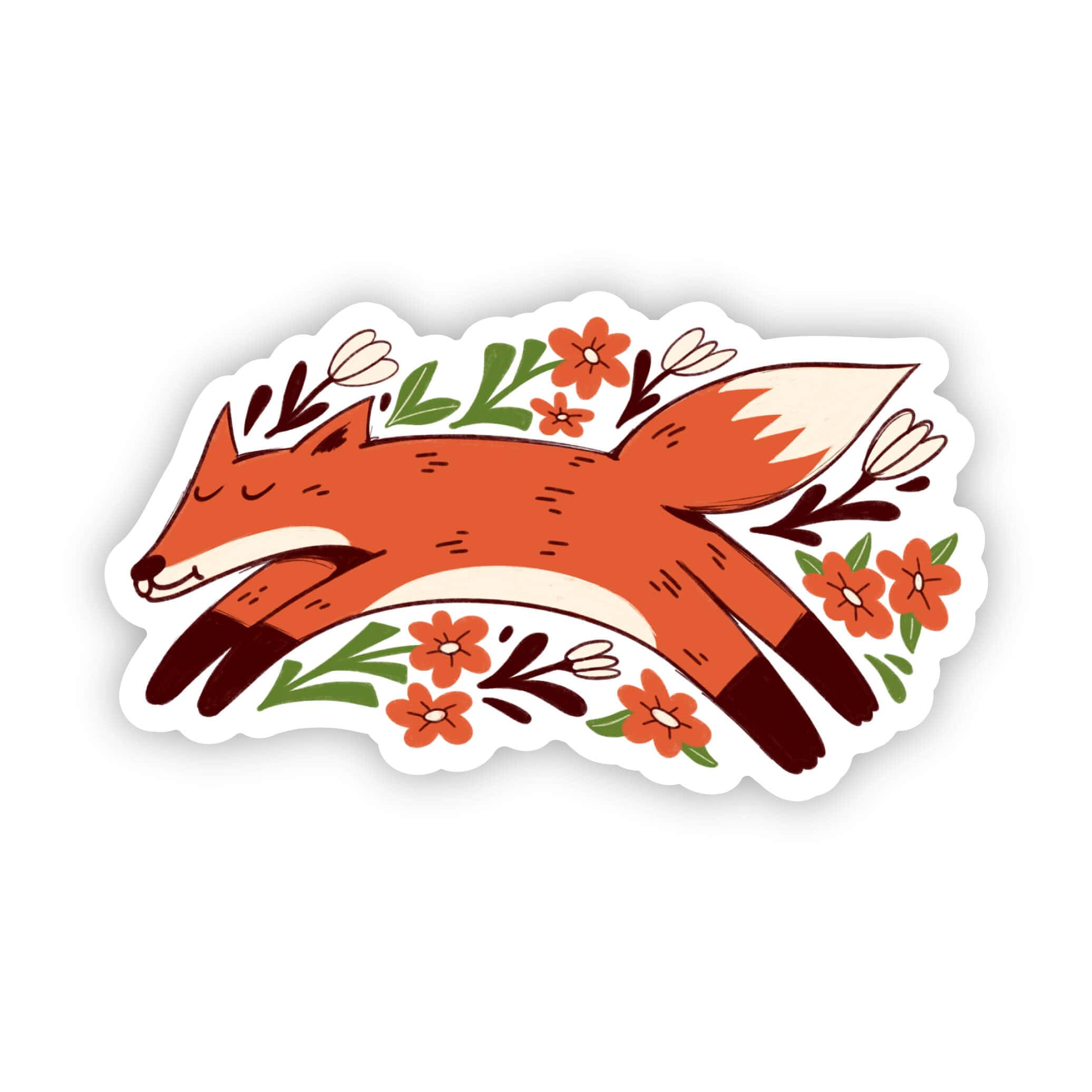  Fox Floral Sticker、mySite、elrpsem3k