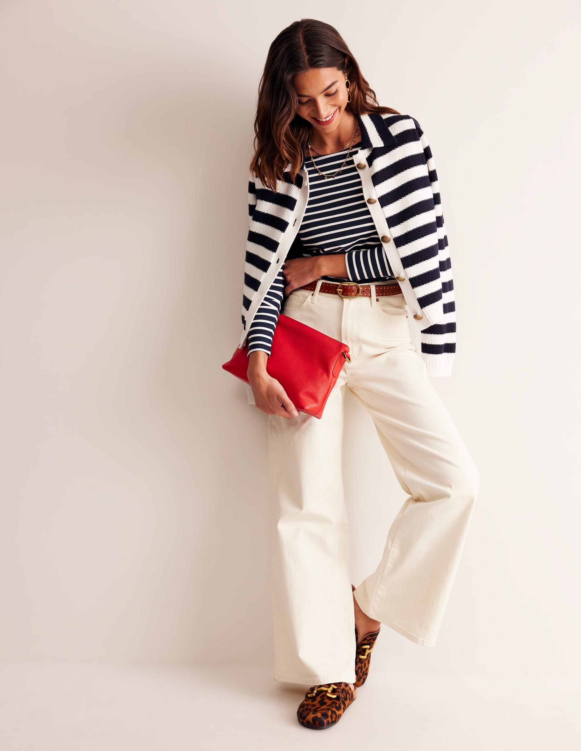  Ella Long Sleeve Breton-Navy, Ivory、mySite、ashleygrahame