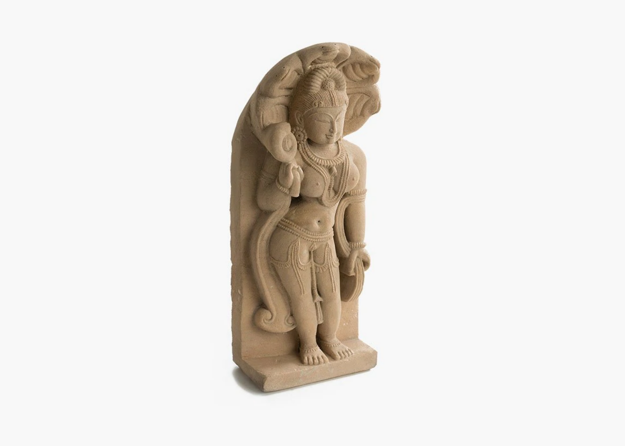 Goddess Manasa - Sandstone (Medium, 43cm)、mySite、topwebapps
