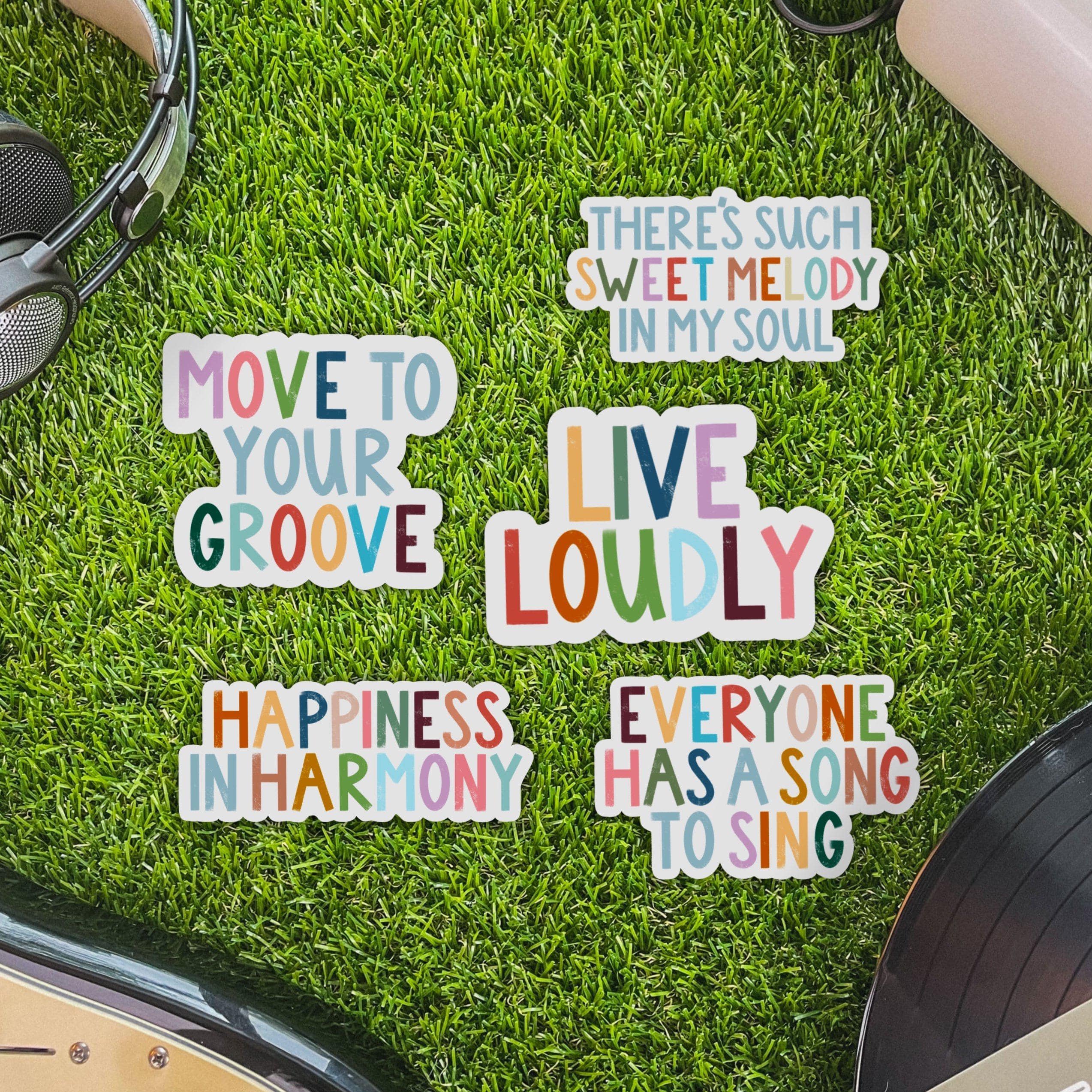  Positivity Lettering 5 Pack - Happiness in Harmony、mySite、elrpsem3k