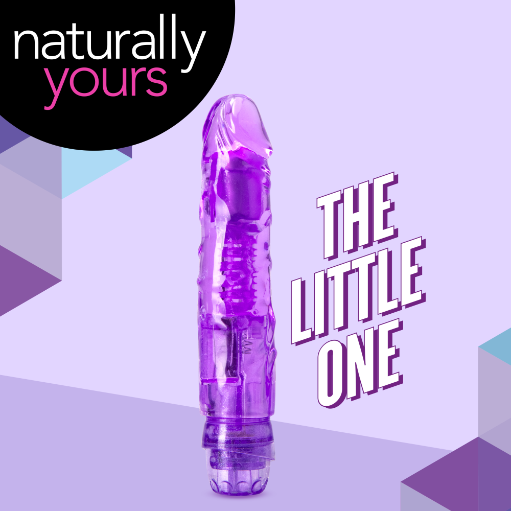 Naturally Yours By Blush® | The Little One Purple 6.70-Inch Long Vibrating Dildo、mySite、bottomscart