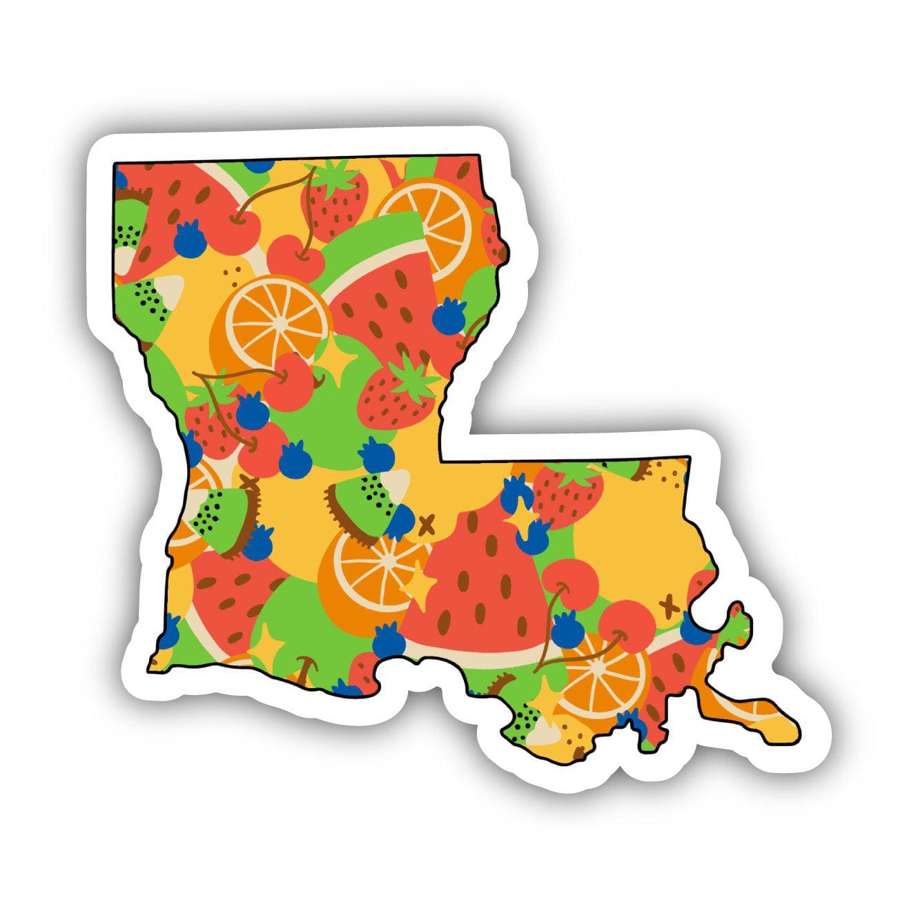  Louisiana Fruit Pattern Sticker、mySite、elrpsem3k