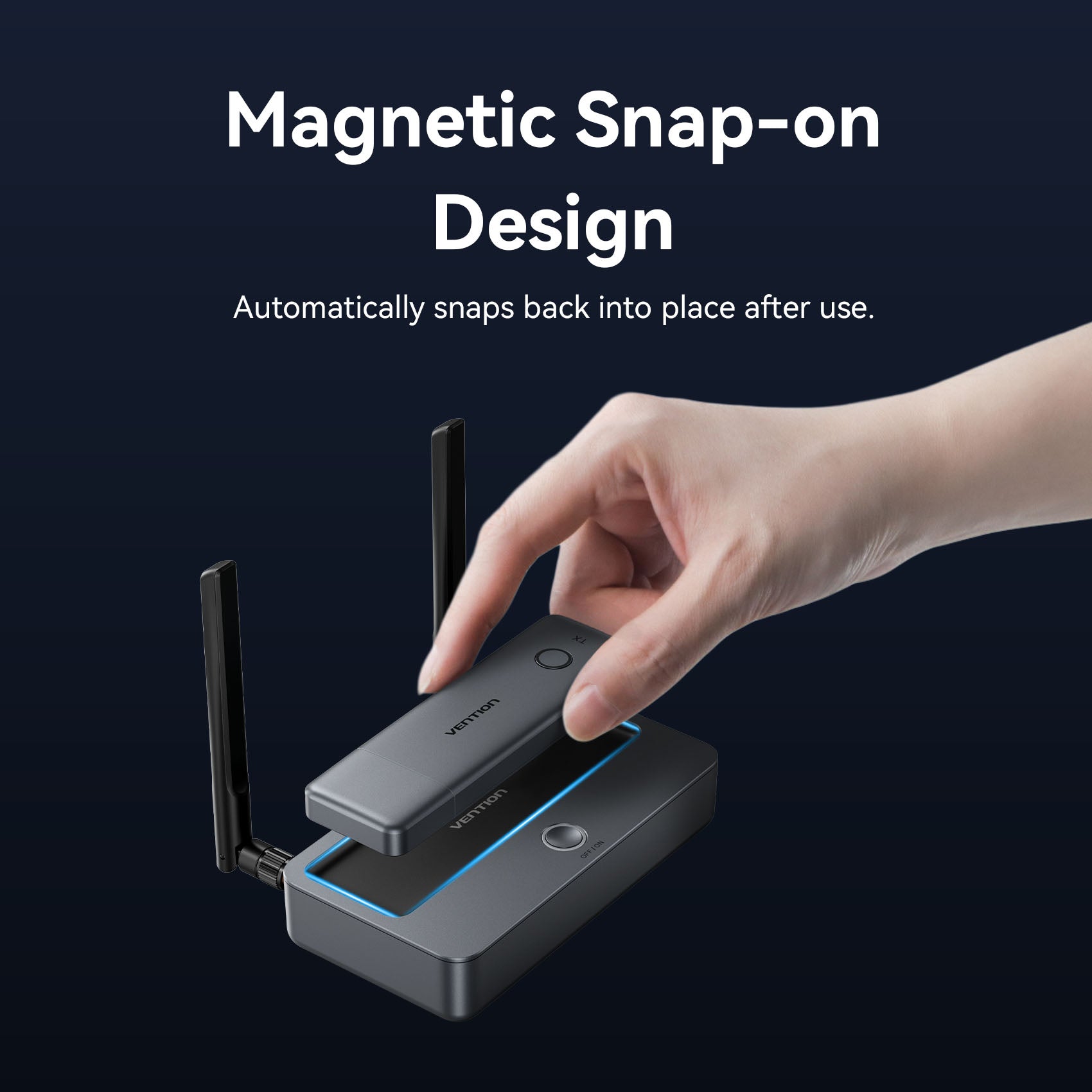 Vention Enterprise-Grade Wireless HDMI Transmitter and Receiver、mySite、fannypackpong