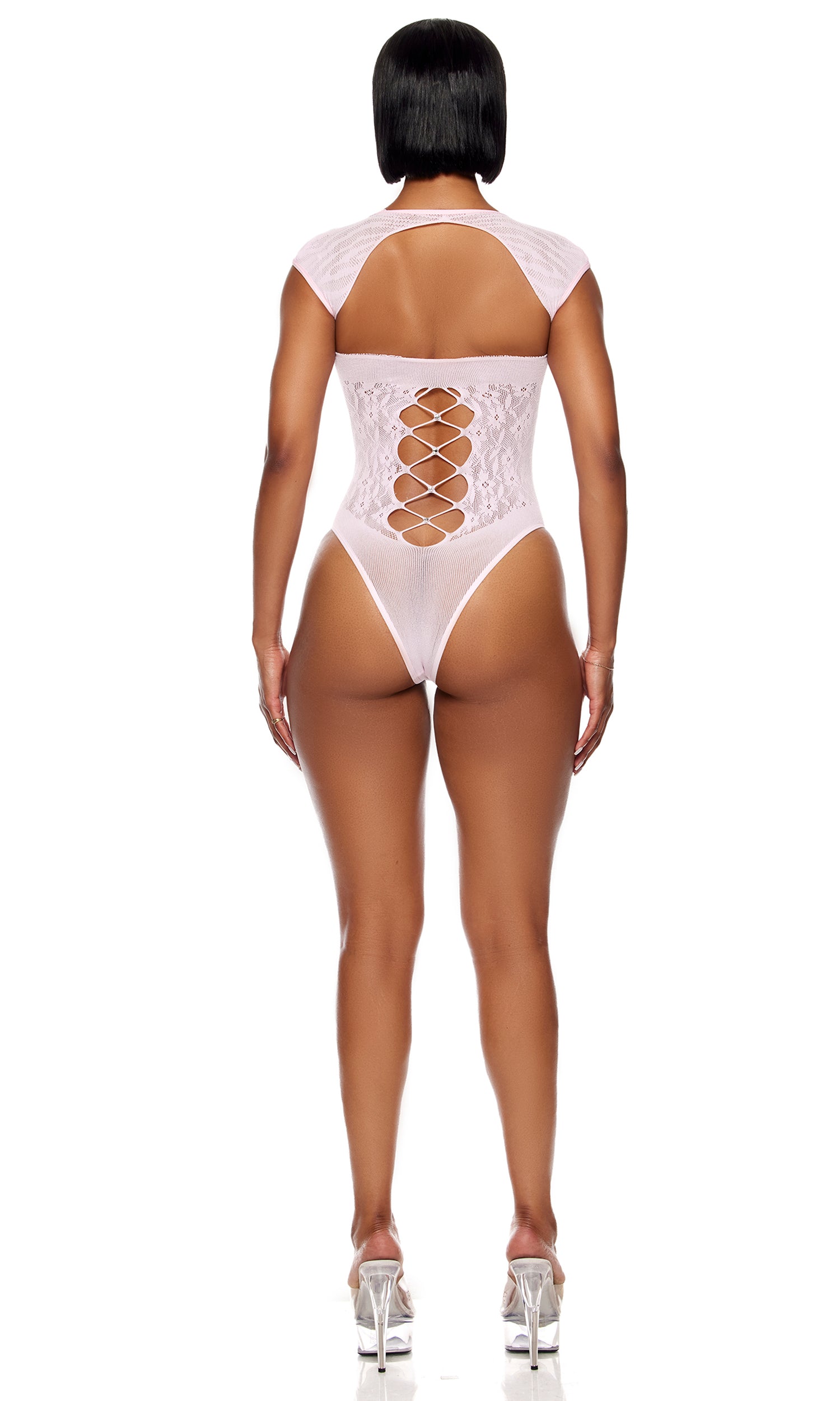 Cross Your Mind Teddy Bodystocking - Light Pink、mySite、bengalsvssteelers