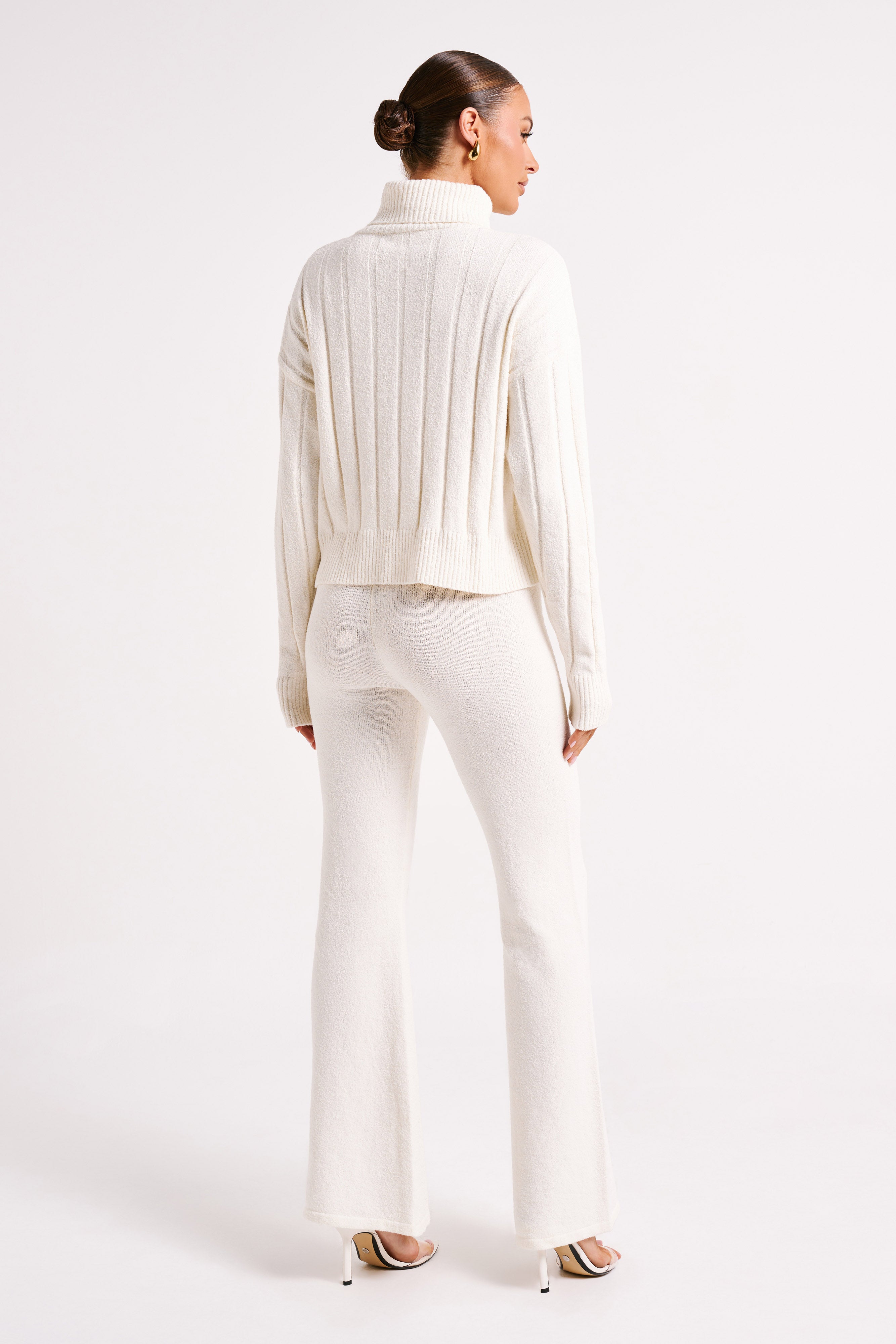 Angelina Knit Pants - Ivory、mySite、solidvoid