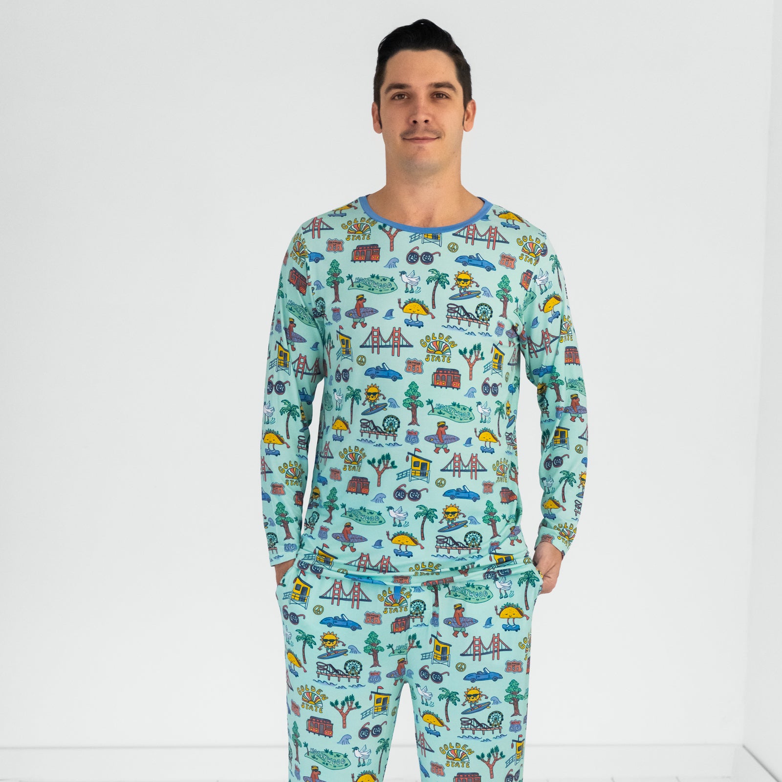  Golden State Men's Long Sleeve Pajama Top、mySite、layawaytickets