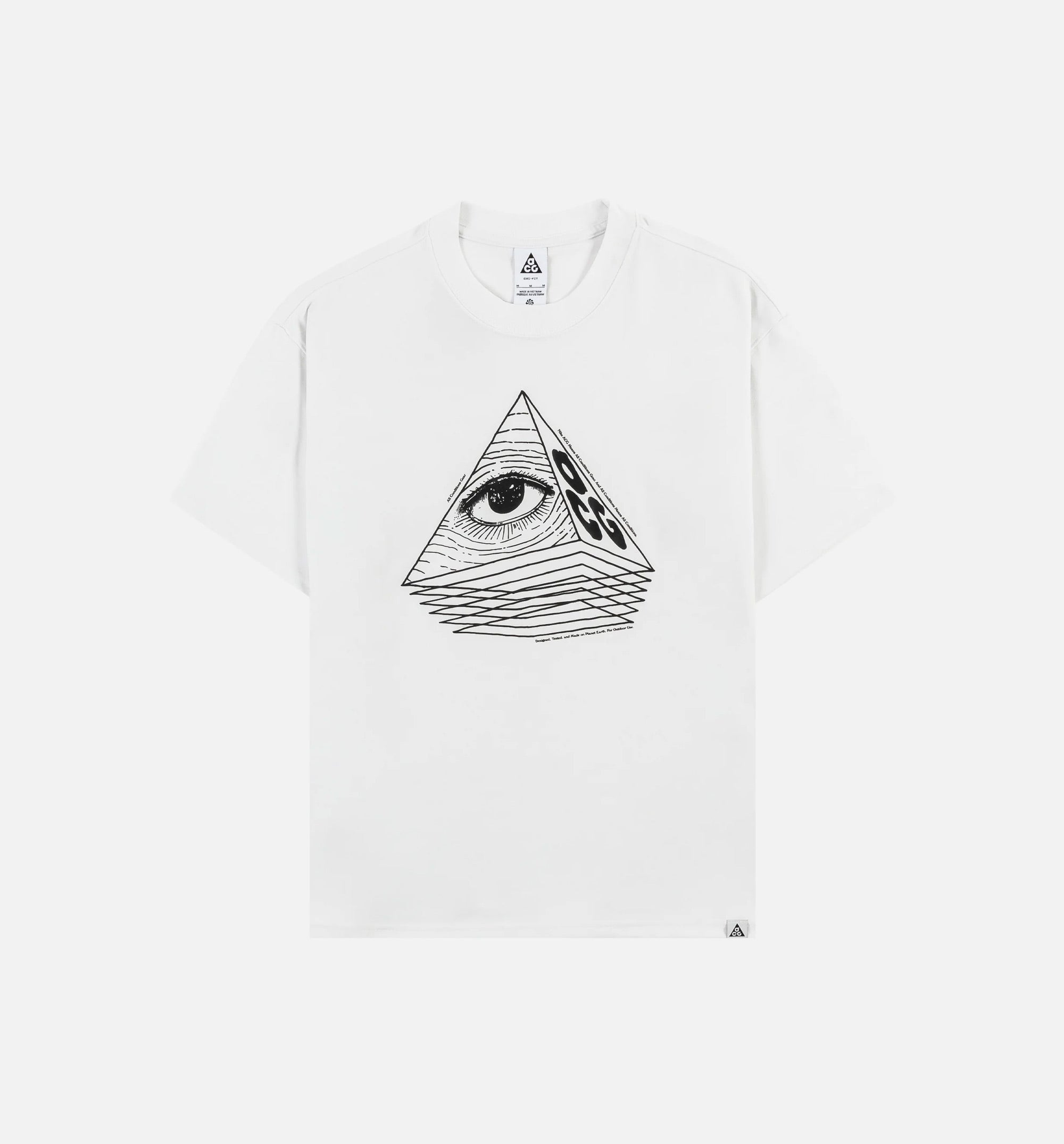 ACG Changing Eye Mens Short Sleeve Shirt - White、mySite、dreamappss