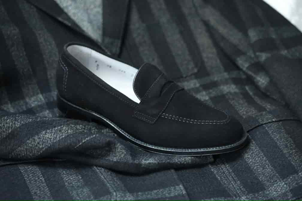  D2229 - Madison Penny Loafer In Black Kid Suede、mySite、preschool7hills
